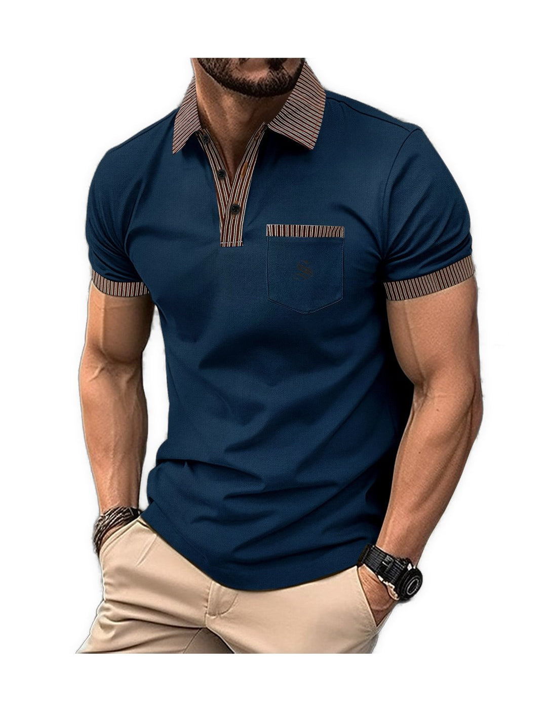 OLP - Polo Shirt for Men - Sarman Fashion - Wholesale Clothing Fashion Brand for Men from Canada