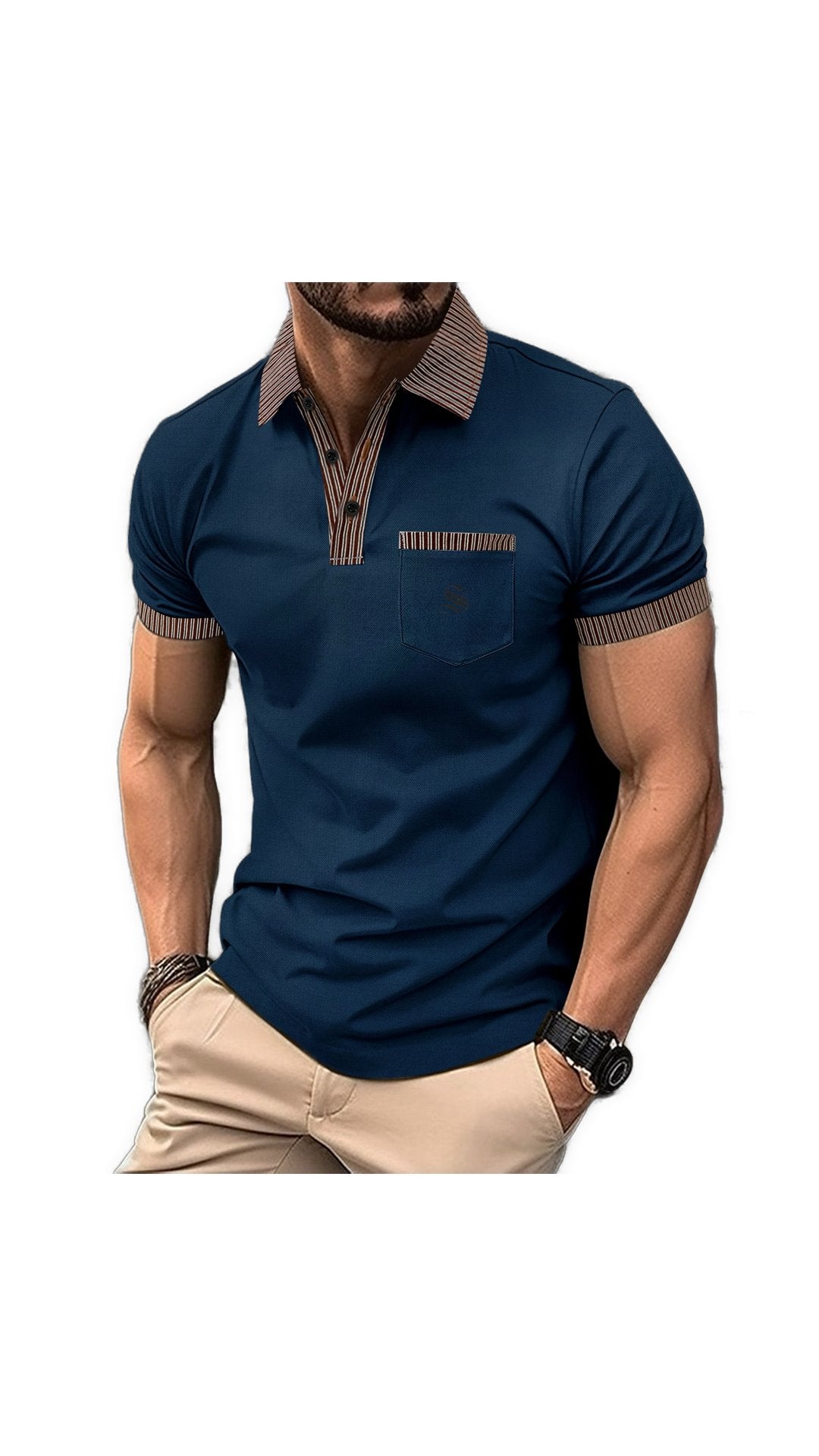 OLP - Polo Shirt for Men - Sarman Fashion - Wholesale Clothing Fashion Brand for Men from Canada