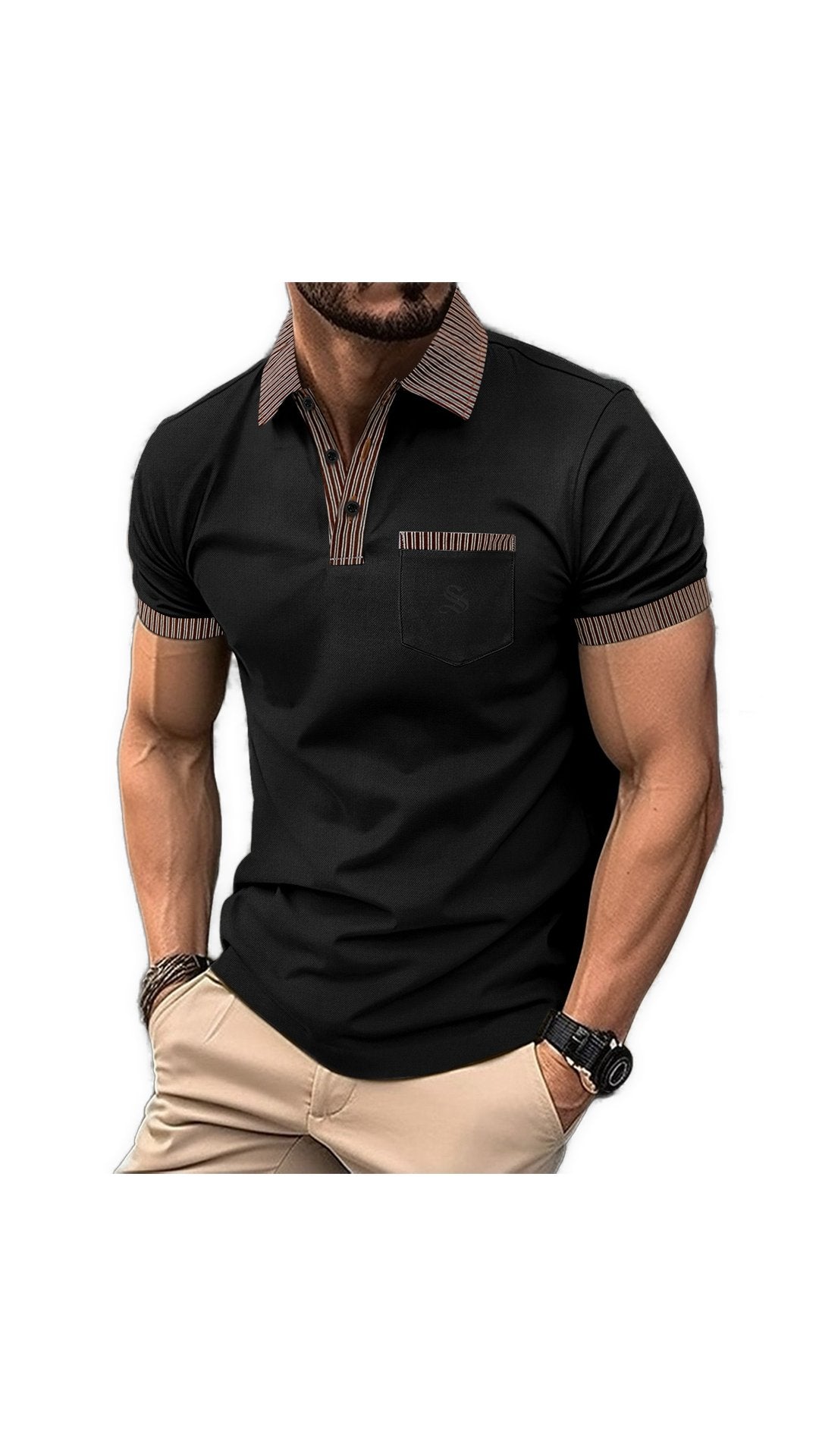 OLP - Polo Shirt for Men - Sarman Fashion - Wholesale Clothing Fashion Brand for Men from Canada