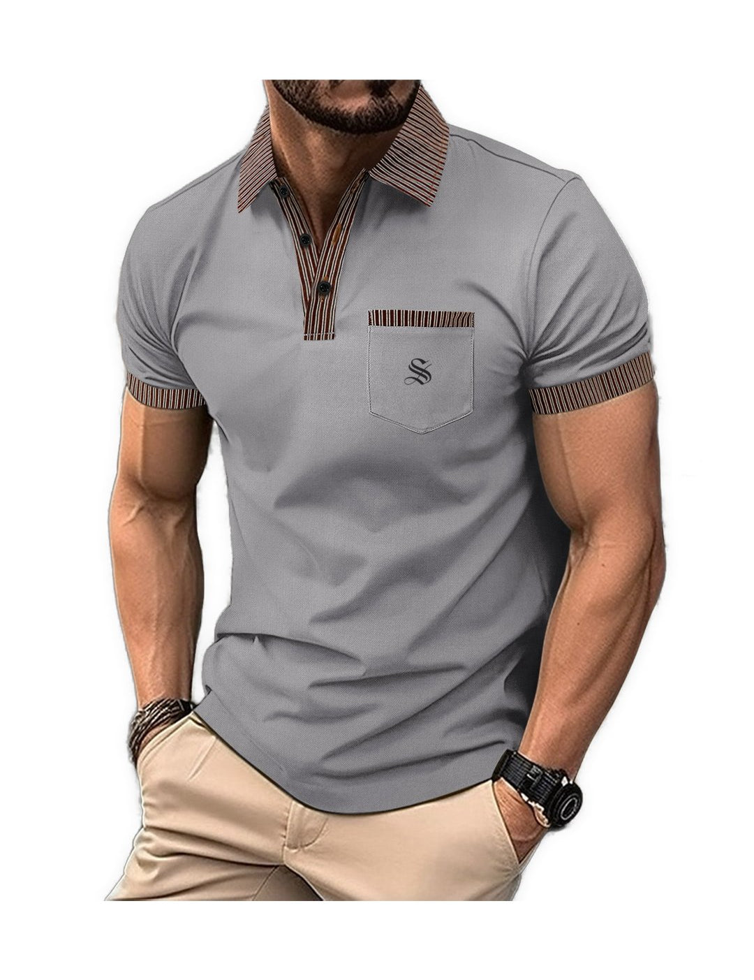 OLP - Polo Shirt for Men - Sarman Fashion - Wholesale Clothing Fashion Brand for Men from Canada