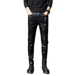 Opana - Black Pu - Leather Pant’s for Men - Sarman Fashion - Wholesale Clothing Fashion Brand for Men from Canada