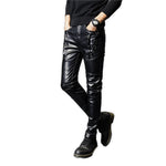 Opana - Black Pu - Leather Pant’s for Men - Sarman Fashion - Wholesale Clothing Fashion Brand for Men from Canada