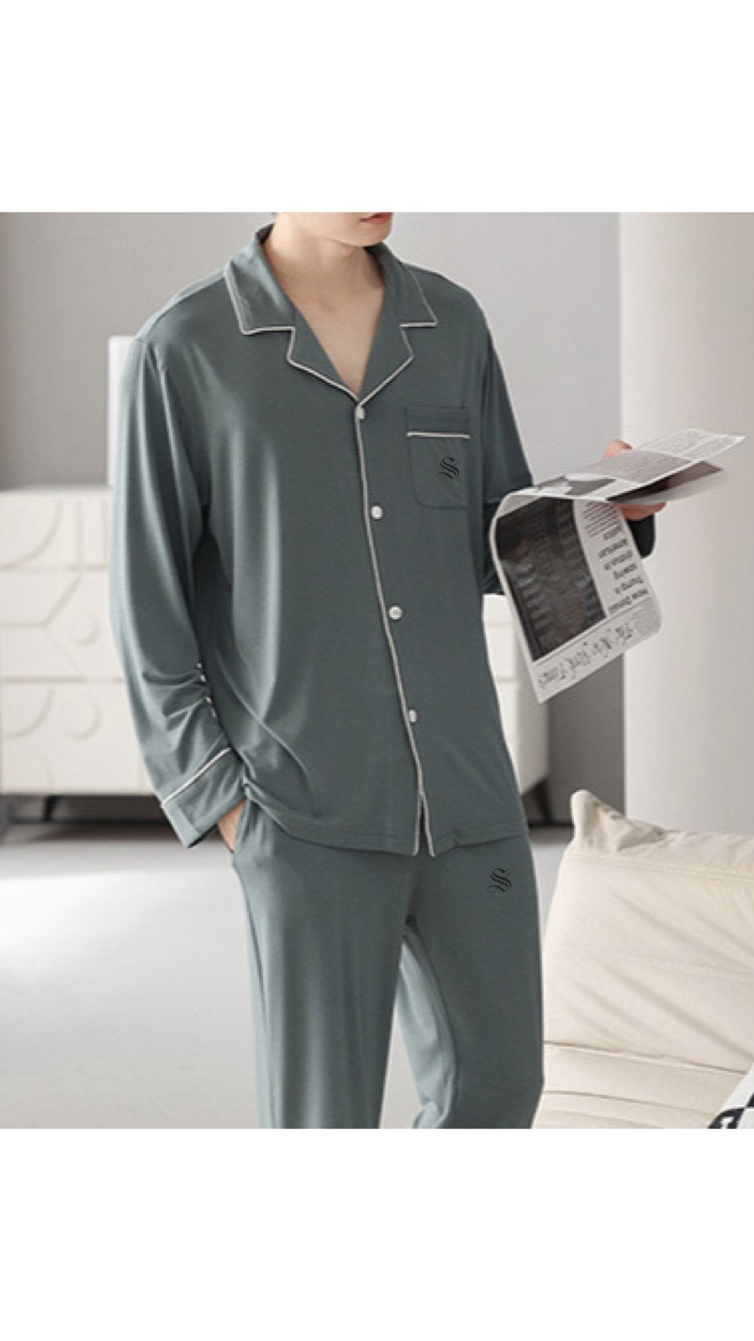 PJM 003 - Pajamas Complete set for Men - Sarman Fashion - Wholesale Clothing Fashion Brand for Men from Canada