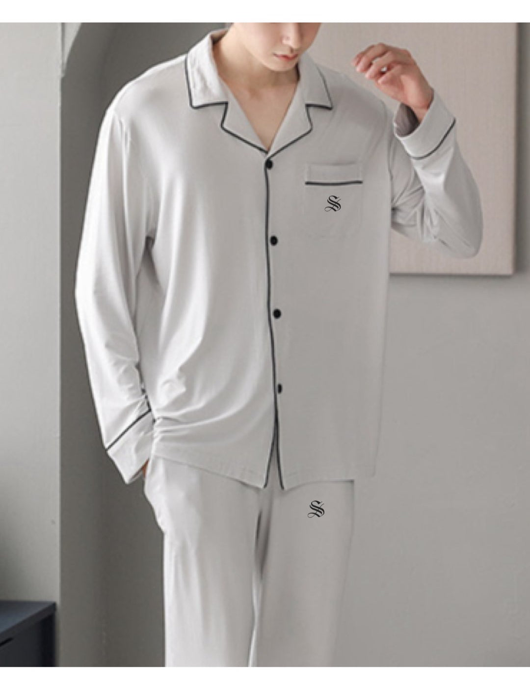 PJM 003 - Pajamas Complete set for Men - Sarman Fashion - Wholesale Clothing Fashion Brand for Men from Canada