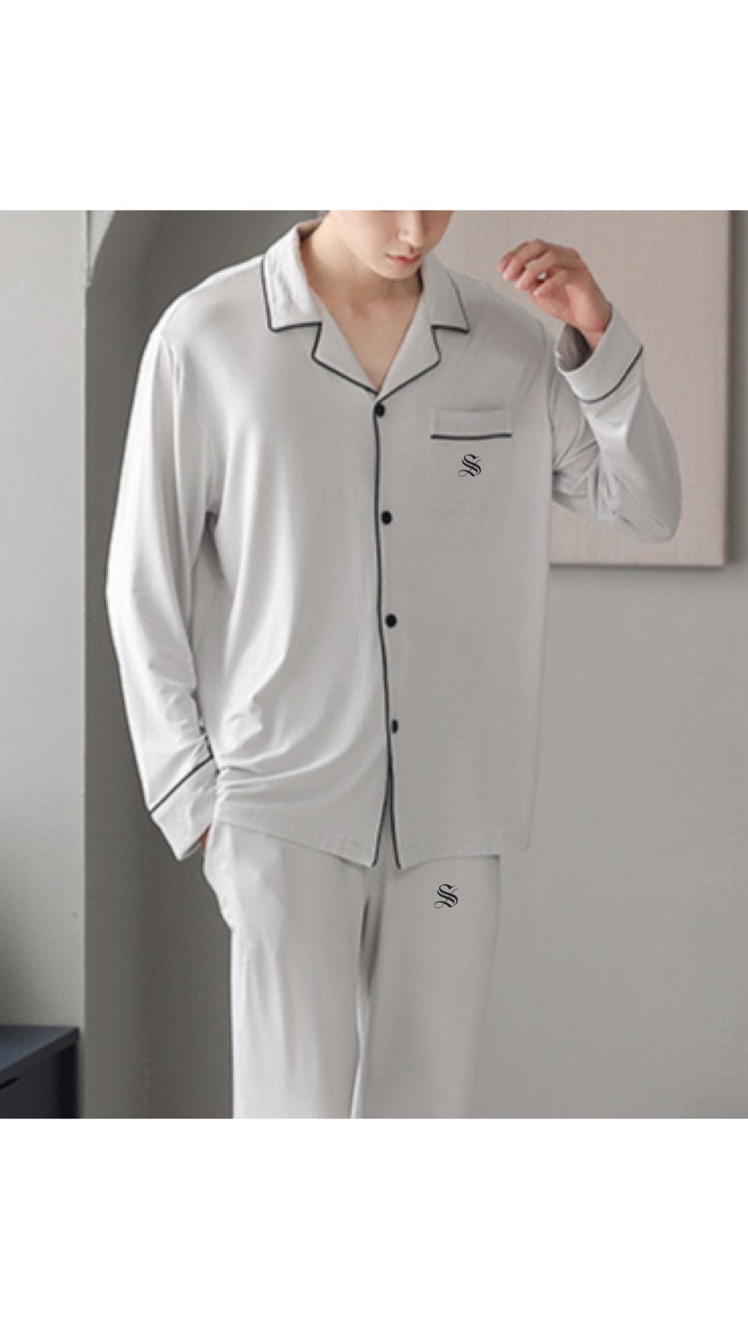 PJM 003 - Pajamas Complete set for Men - Sarman Fashion - Wholesale Clothing Fashion Brand for Men from Canada