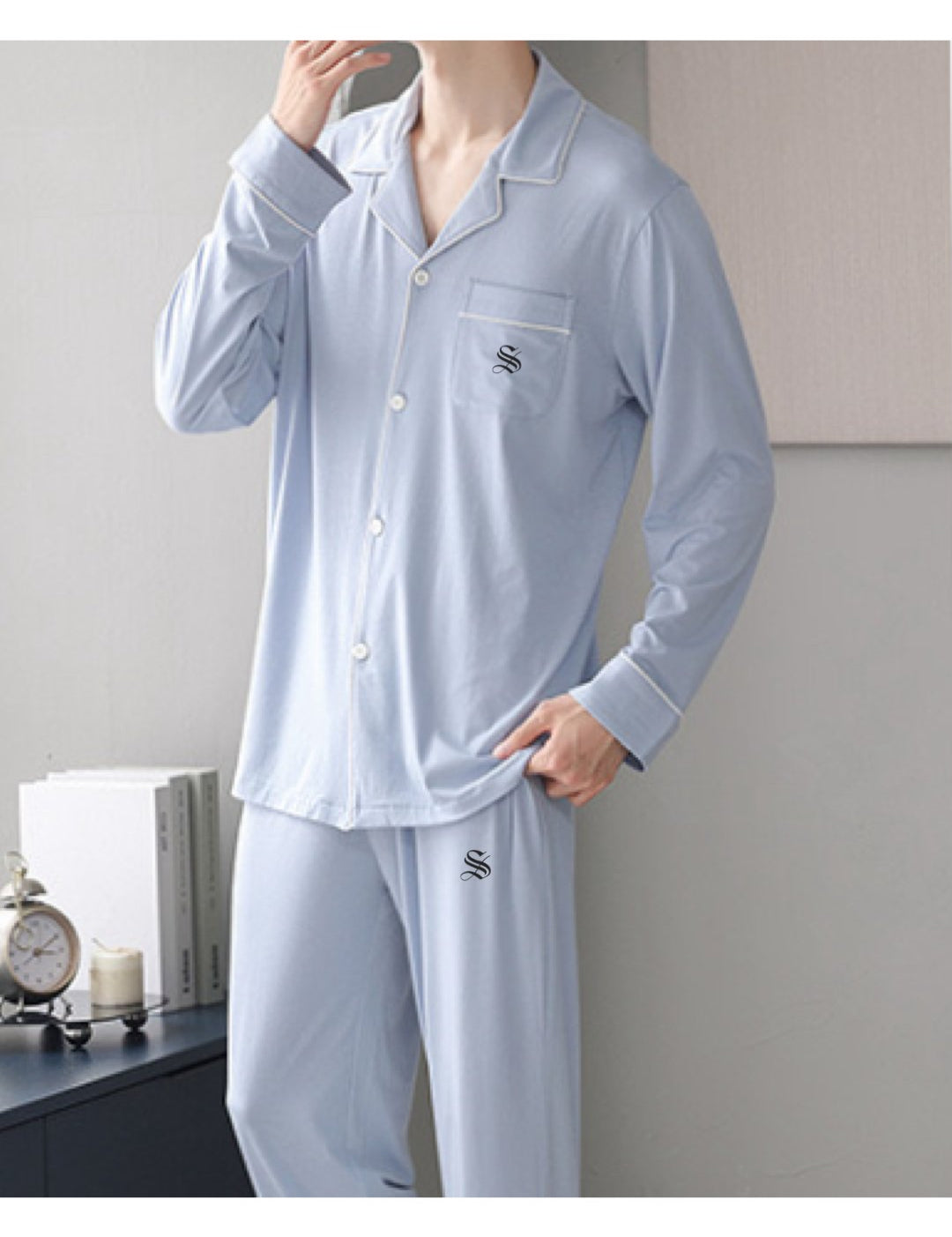 PJM 003 - Pajamas Complete set for Men - Sarman Fashion - Wholesale Clothing Fashion Brand for Men from Canada