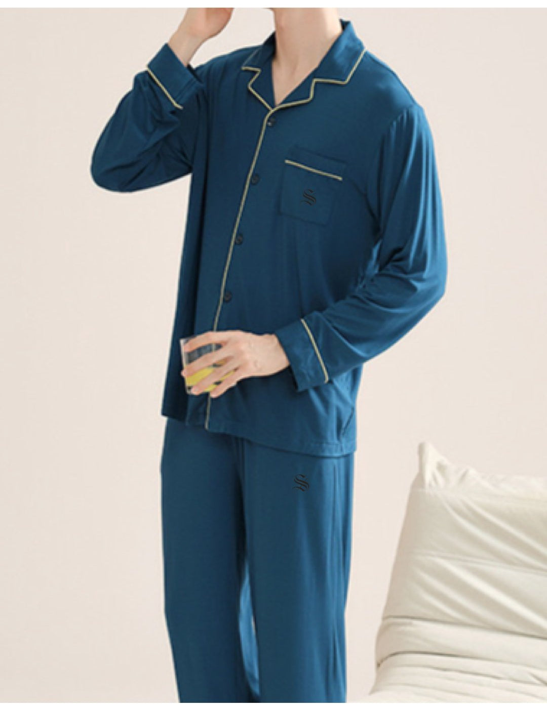 PJM 003 - Pajamas Complete set for Men - Sarman Fashion - Wholesale Clothing Fashion Brand for Men from Canada