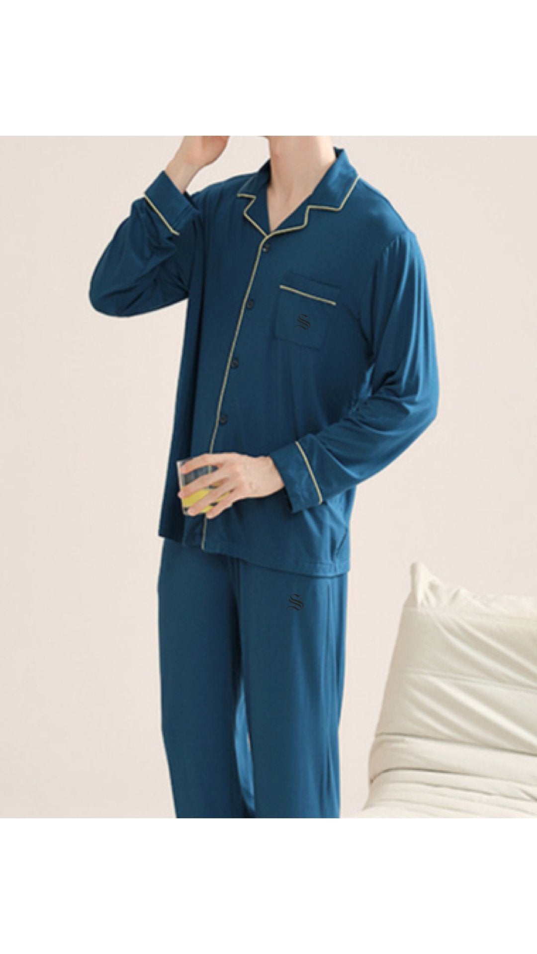 PJM 003 - Pajamas Complete set for Men - Sarman Fashion - Wholesale Clothing Fashion Brand for Men from Canada