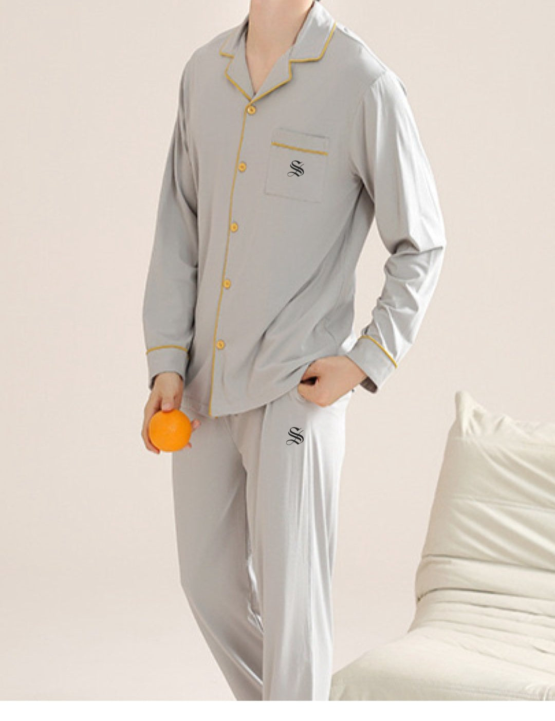 PJM 003 - Pajamas Complete set for Men - Sarman Fashion - Wholesale Clothing Fashion Brand for Men from Canada