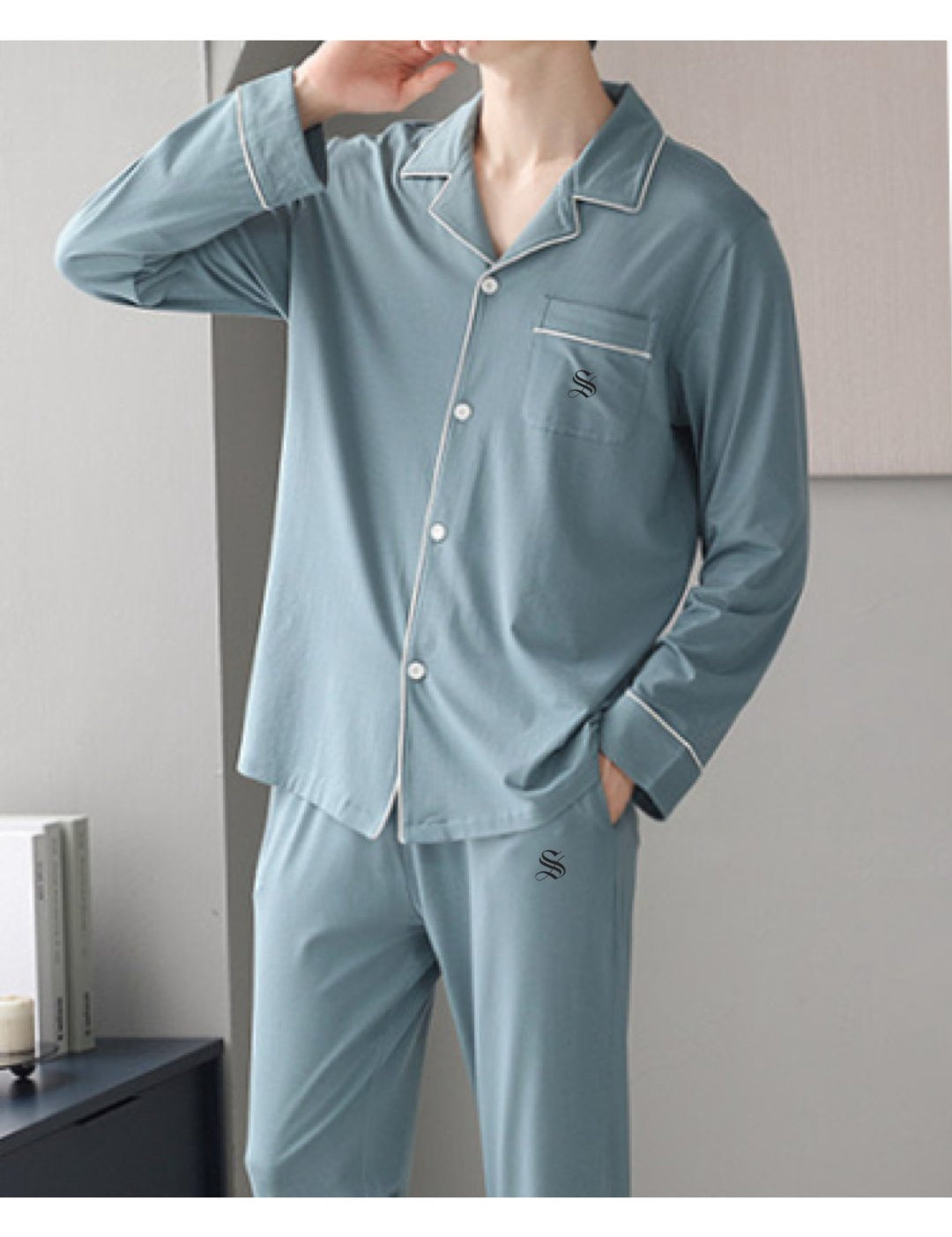 PJM 003 - Pajamas Complete set for Men - Sarman Fashion - Wholesale Clothing Fashion Brand for Men from Canada