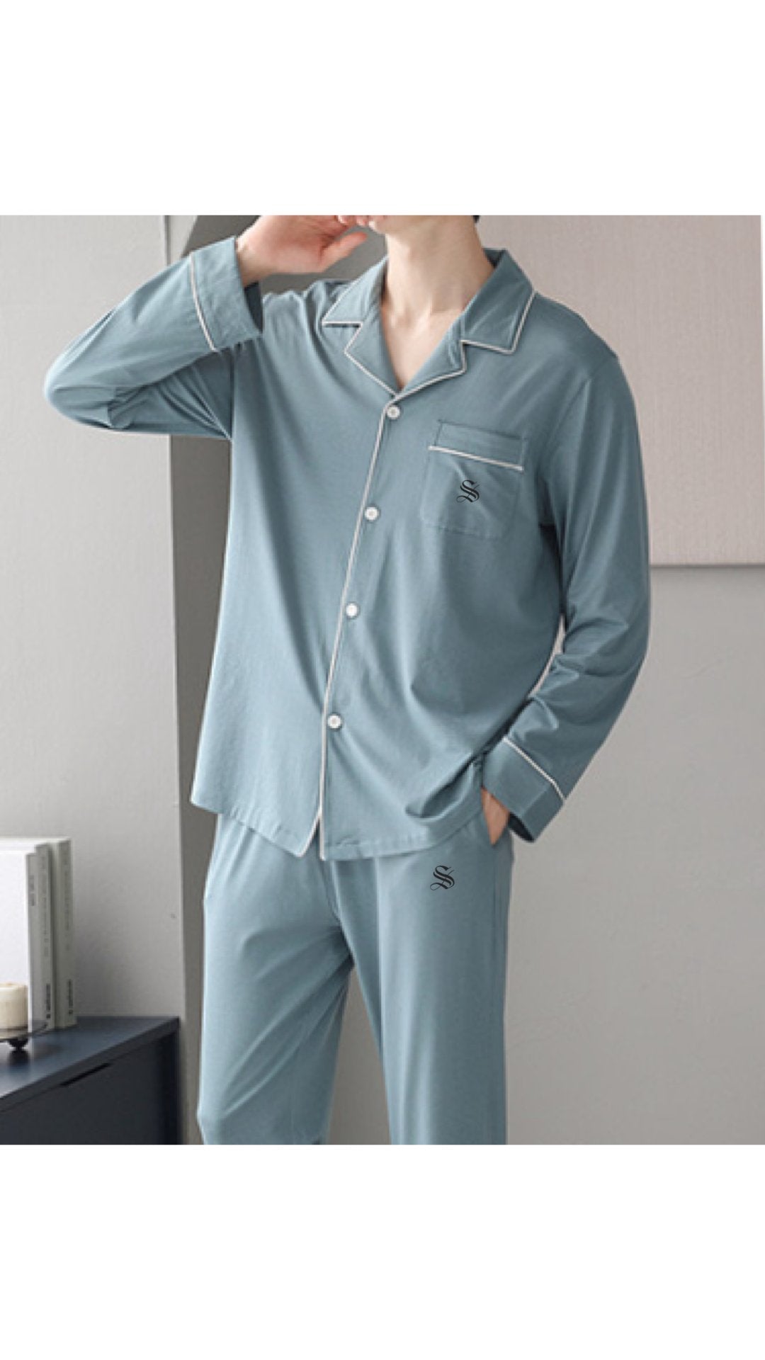 PJM 003 - Pajamas Complete set for Men - Sarman Fashion - Wholesale Clothing Fashion Brand for Men from Canada