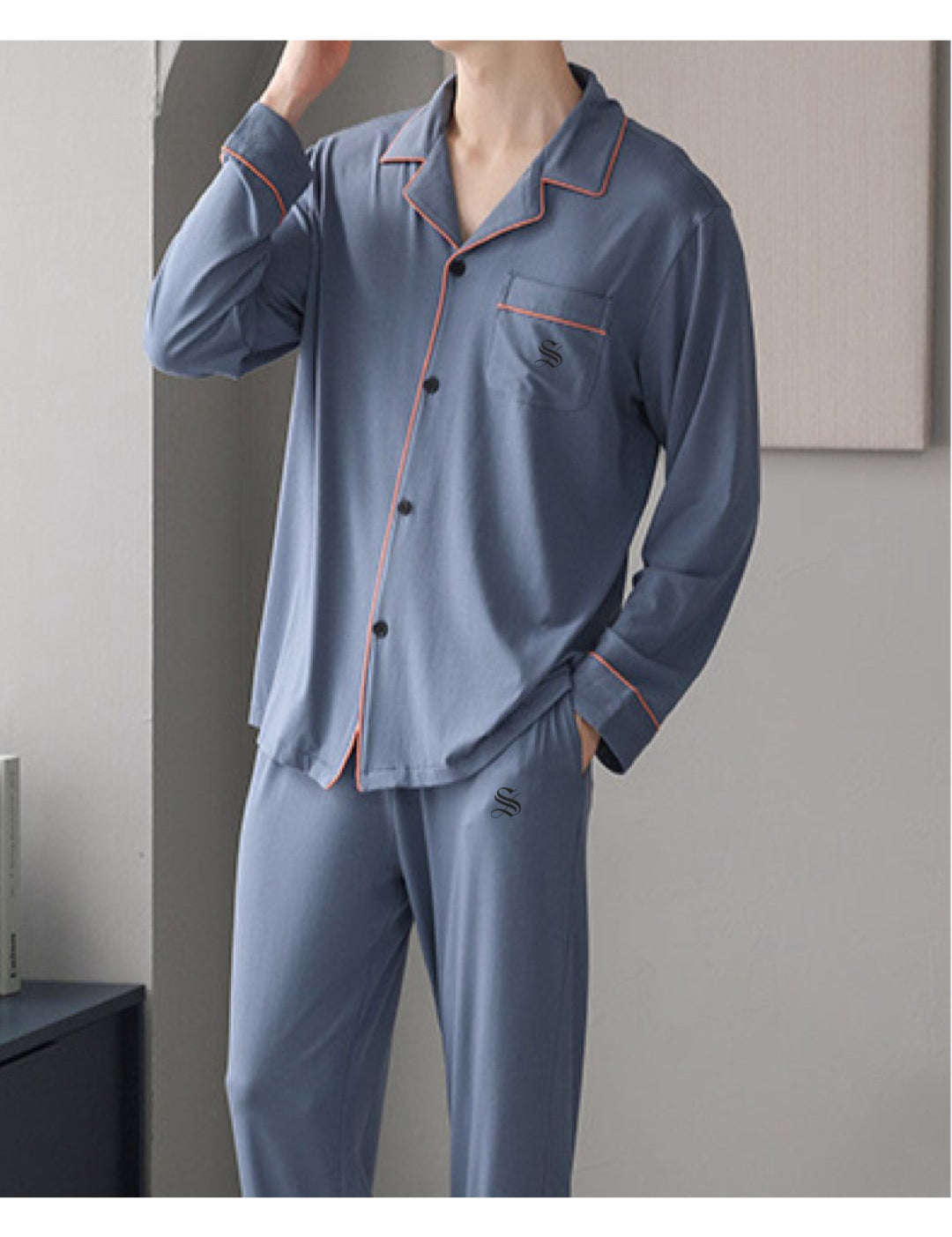 PJM 003 - Pajamas Complete set for Men - Sarman Fashion - Wholesale Clothing Fashion Brand for Men from Canada