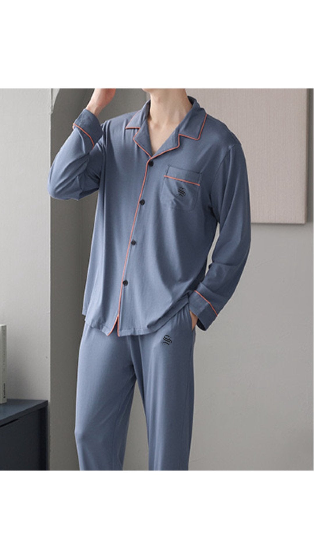 PJM 003 - Pajamas Complete set for Men - Sarman Fashion - Wholesale Clothing Fashion Brand for Men from Canada