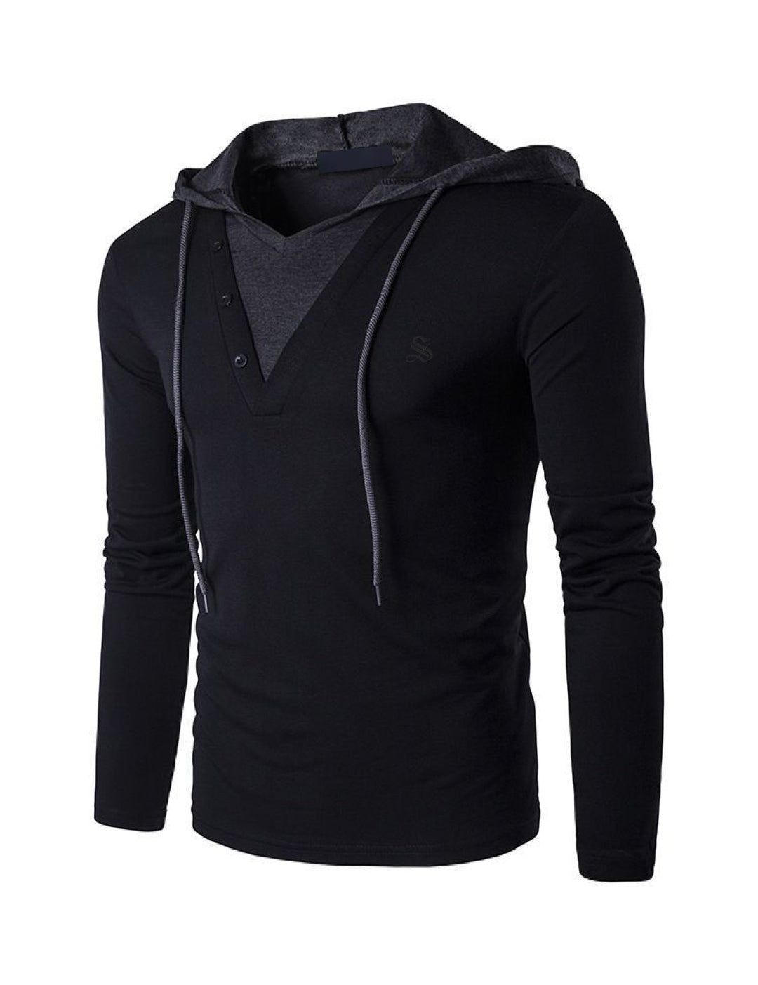 Pukino 46 - Hood Long Sleeves shirt for Men - Sarman Fashion - Wholesale Clothing Fashion Brand for Men from Canada