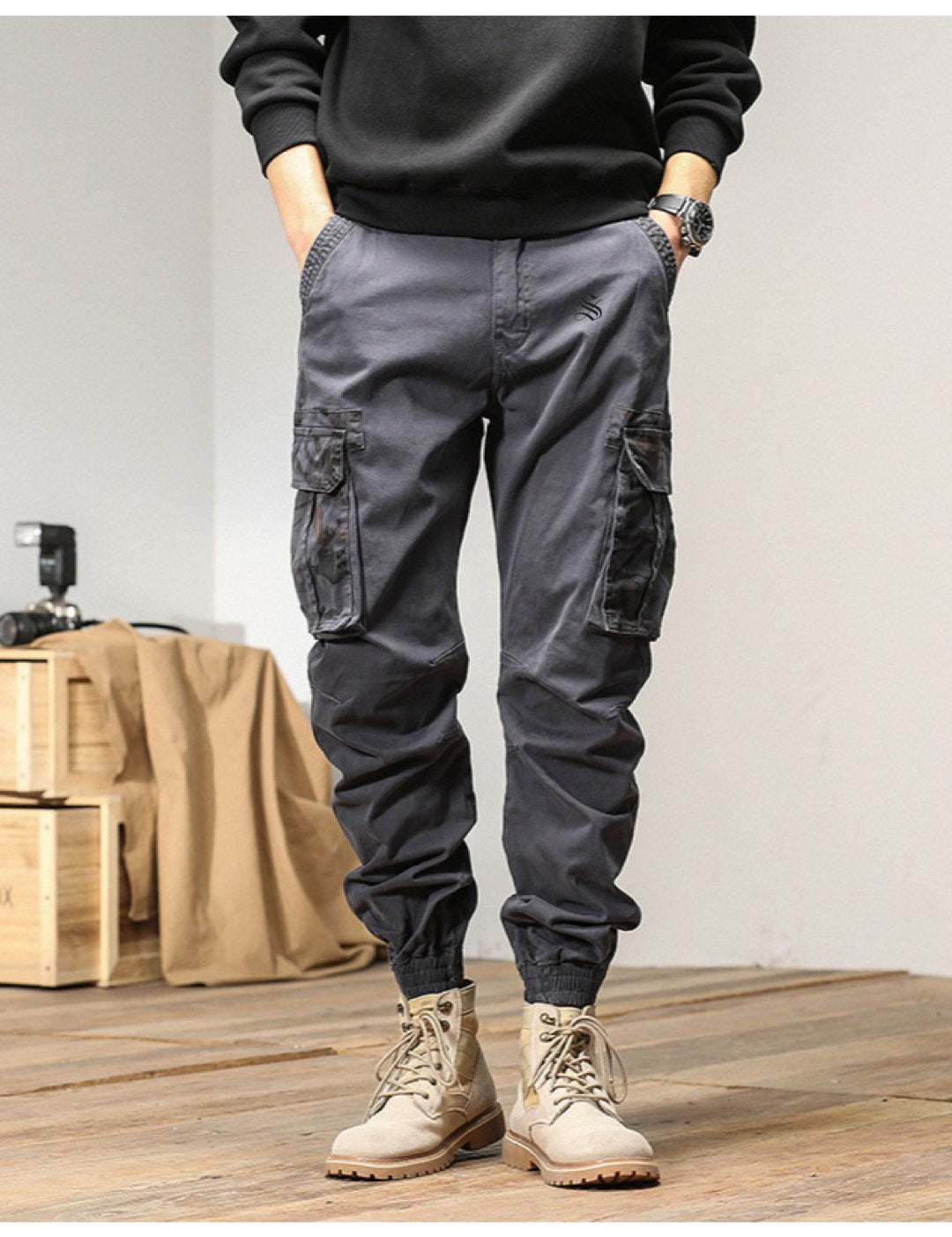 Qaban 10 - Cargo Pants for Men - Sarman Fashion - Wholesale Clothing Fashion Brand for Men from Canada