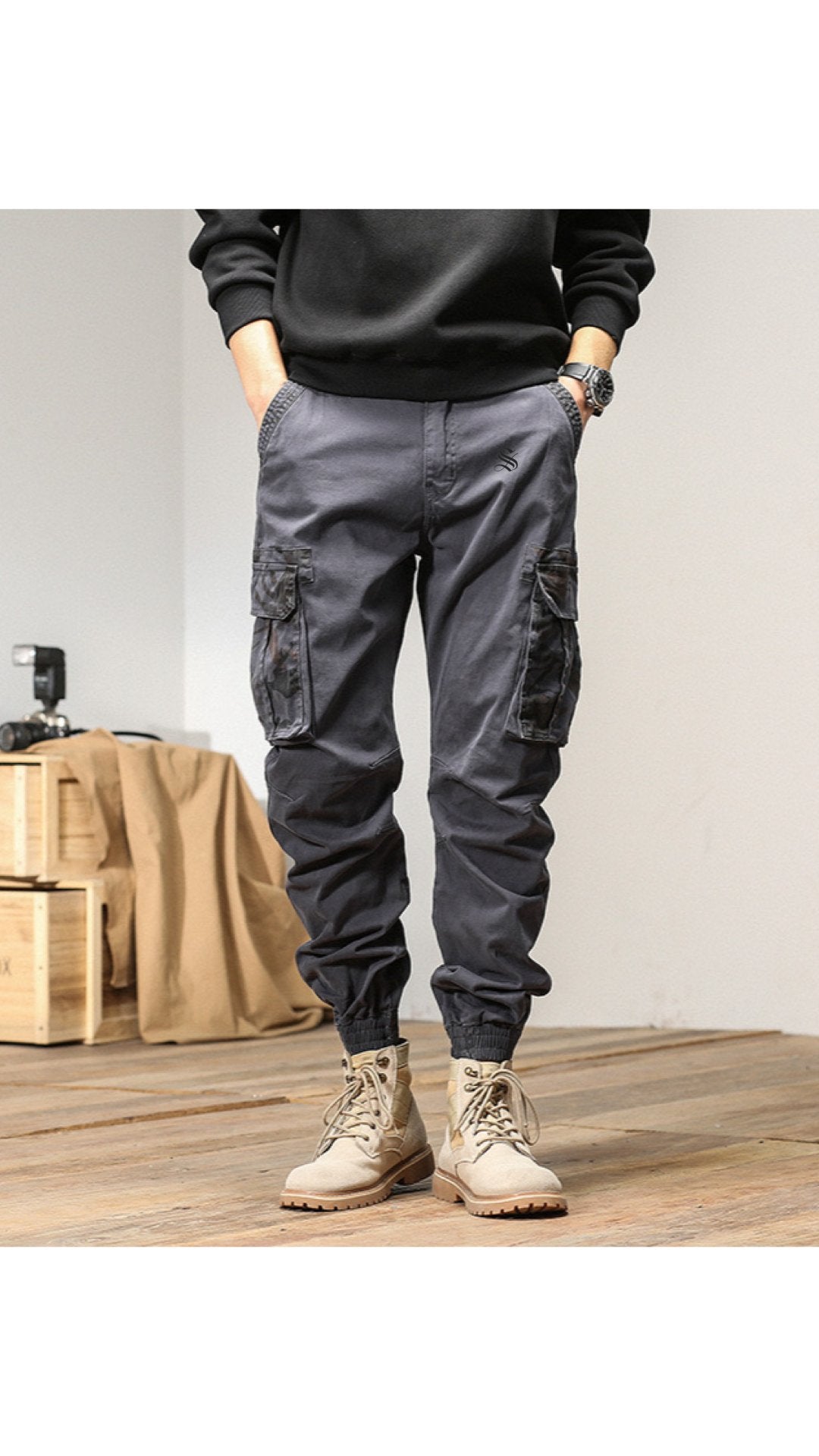 Qaban 10 - Cargo Pants for Men - Sarman Fashion - Wholesale Clothing Fashion Brand for Men from Canada