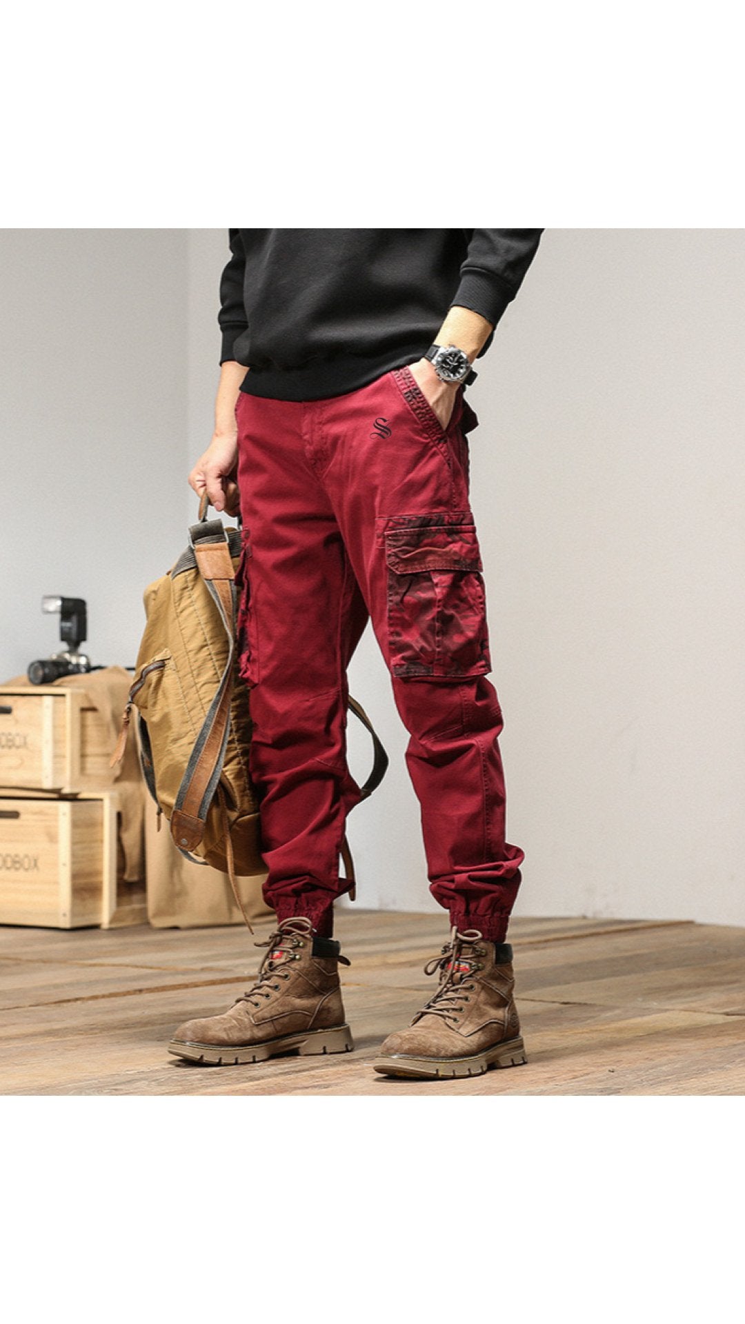 Qaban 10 - Cargo Pants for Men - Sarman Fashion - Wholesale Clothing Fashion Brand for Men from Canada