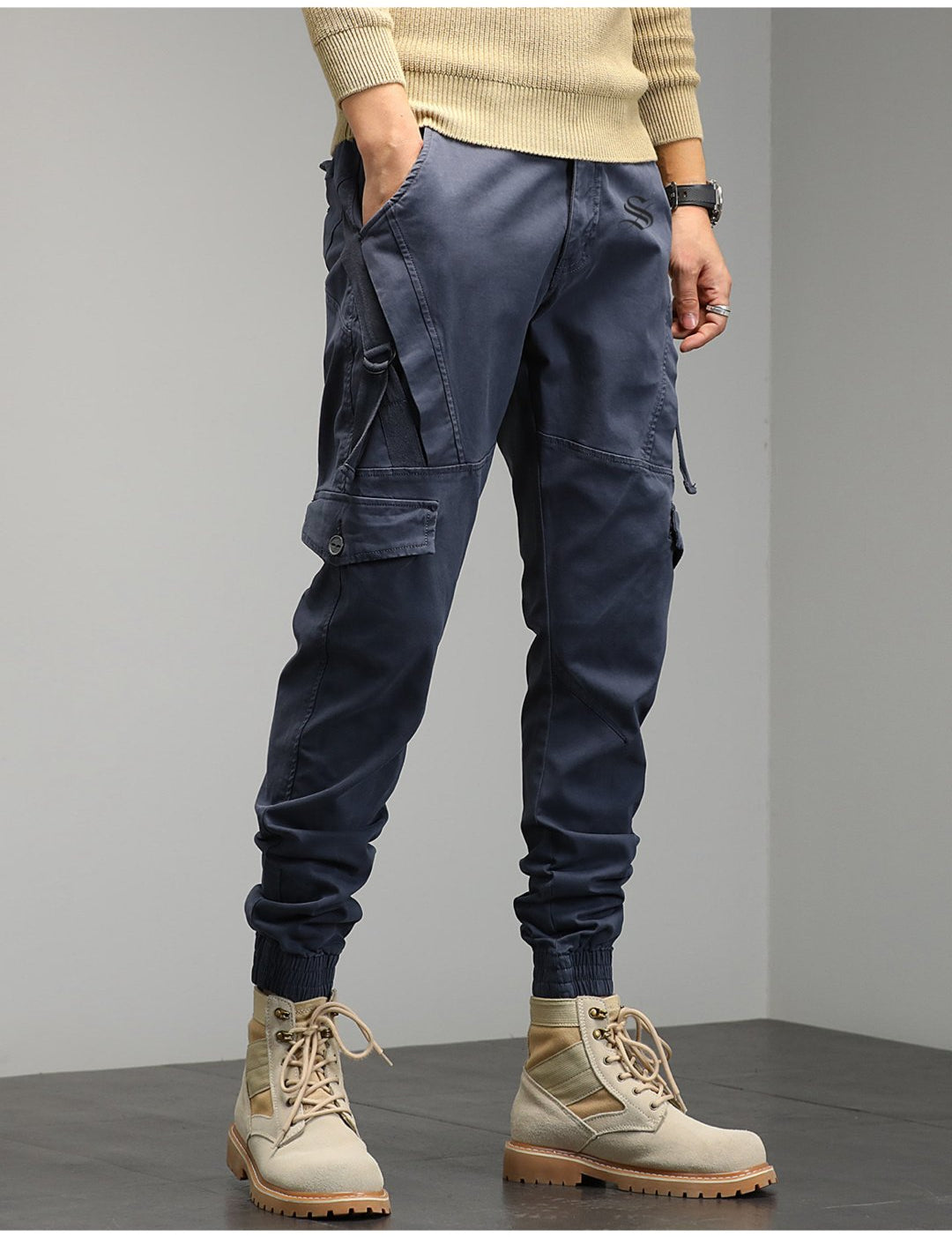 Qaban 10 - Cargo Pants for Men - Sarman Fashion - Wholesale Clothing Fashion Brand for Men from Canada