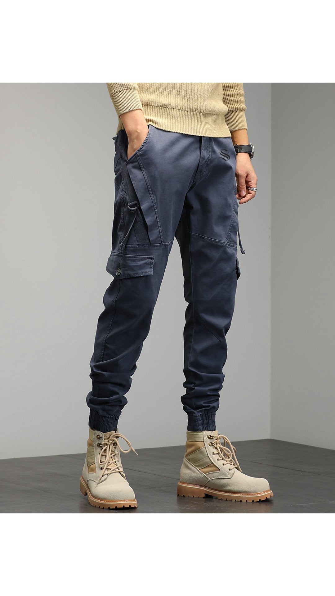 Qaban 10 - Cargo Pants for Men - Sarman Fashion - Wholesale Clothing Fashion Brand for Men from Canada