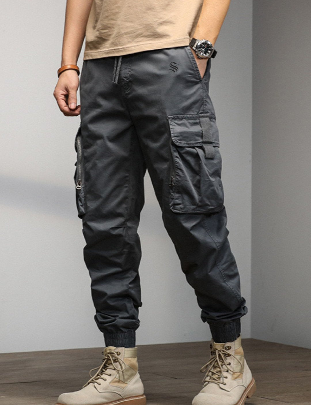 Qaban 7 - Cargo Pants for Men - Sarman Fashion - Wholesale Clothing Fashion Brand for Men from Canada