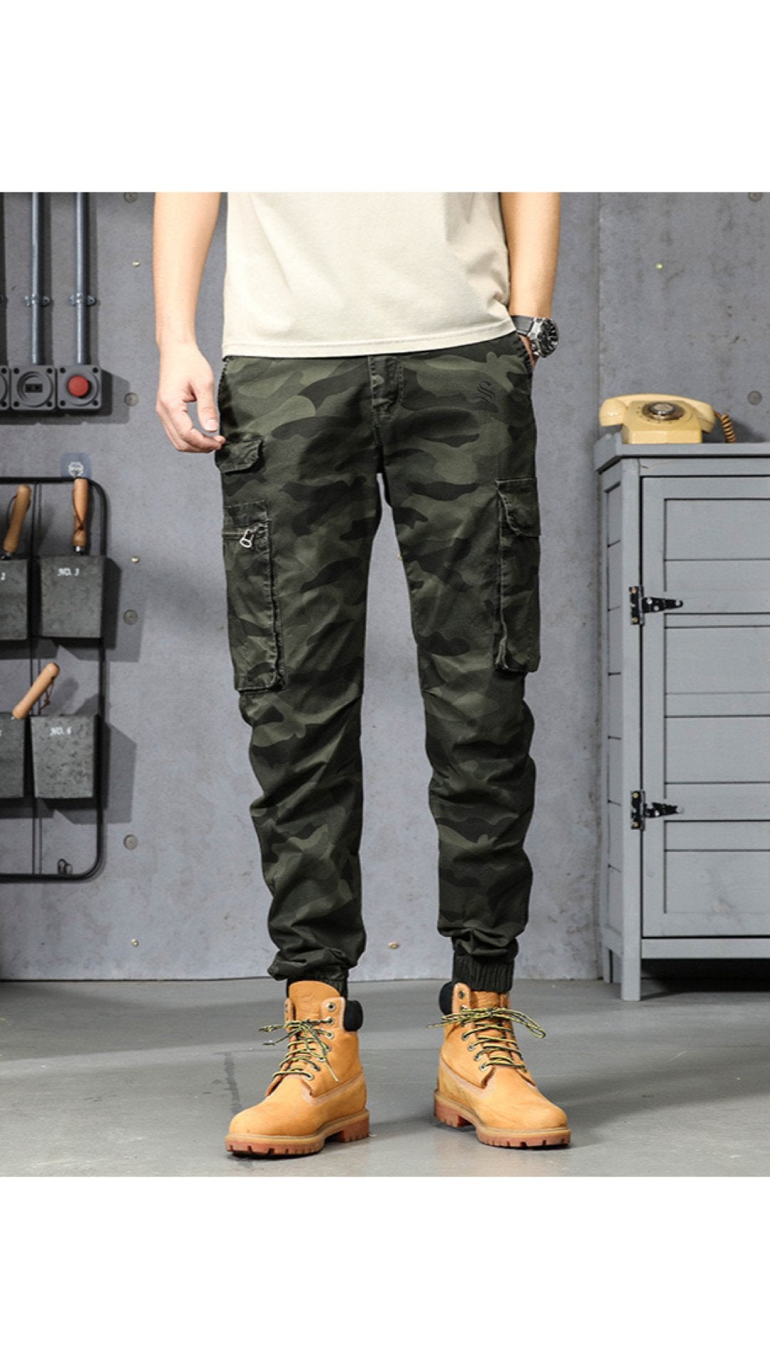 Qaban 8 - Cargo Pants for Men - Sarman Fashion - Wholesale Clothing Fashion Brand for Men from Canada