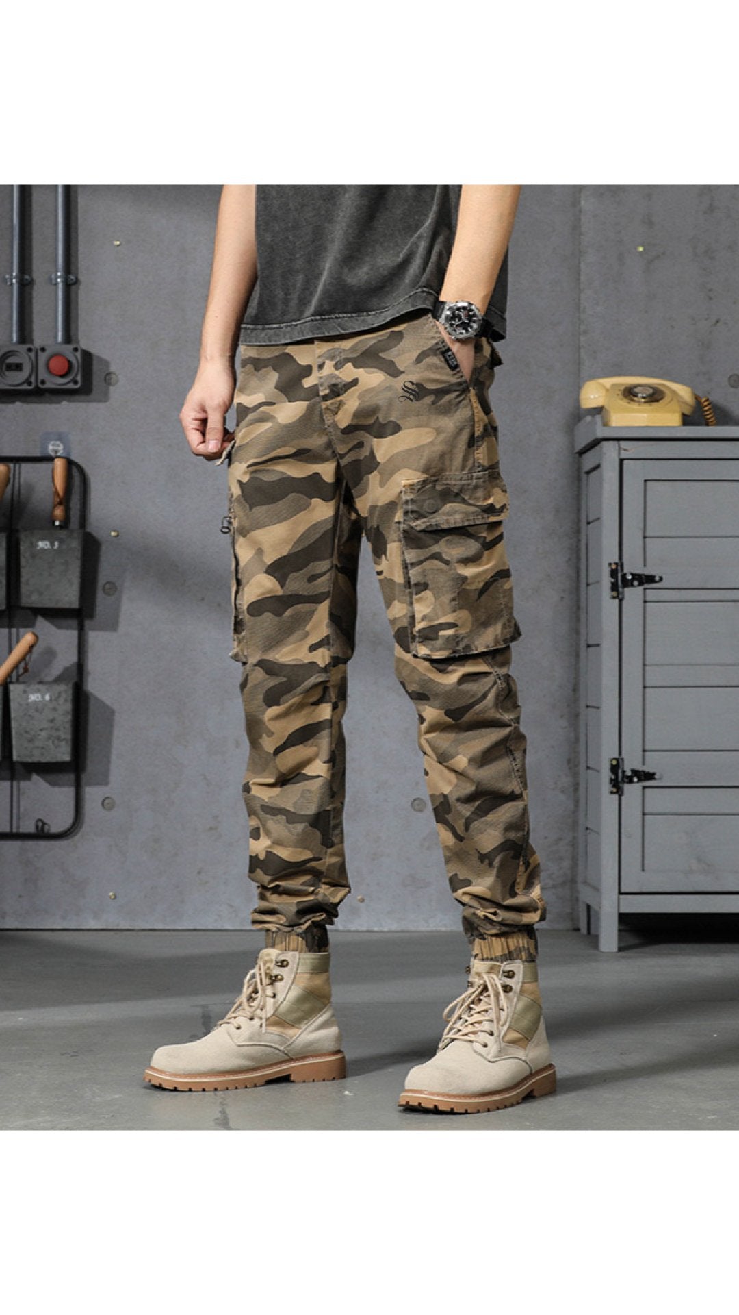 Qaban 8 - Cargo Pants for Men - Sarman Fashion - Wholesale Clothing Fashion Brand for Men from Canada