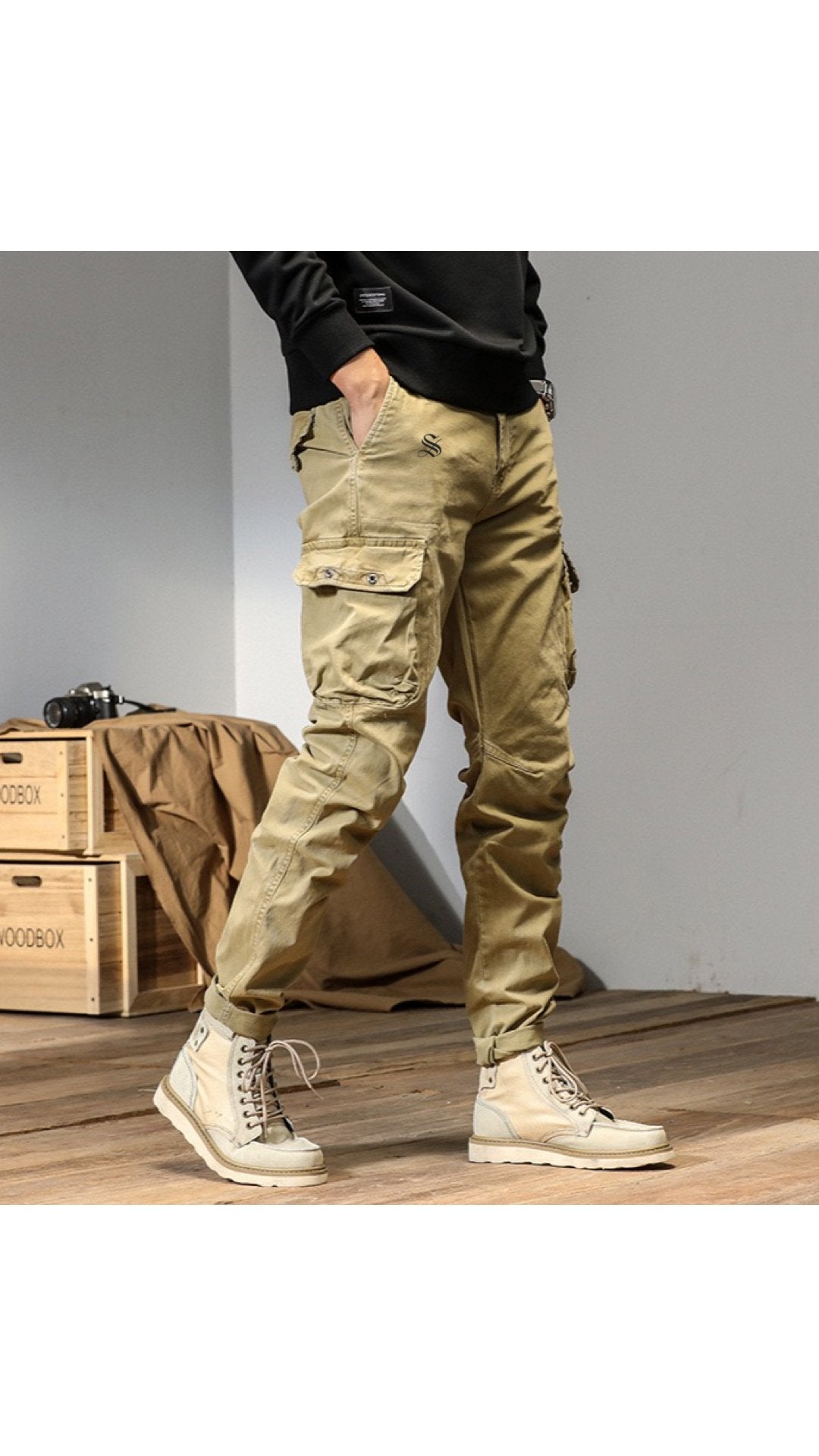 Qaban 9 - Cargo Pants for Men - Sarman Fashion - Wholesale Clothing Fashion Brand for Men from Canada