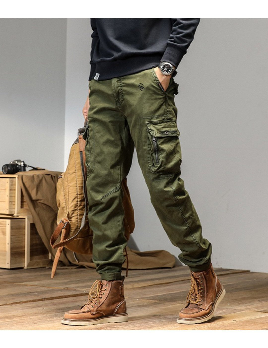 Qaban 9 - Cargo Pants for Men - Sarman Fashion - Wholesale Clothing Fashion Brand for Men from Canada