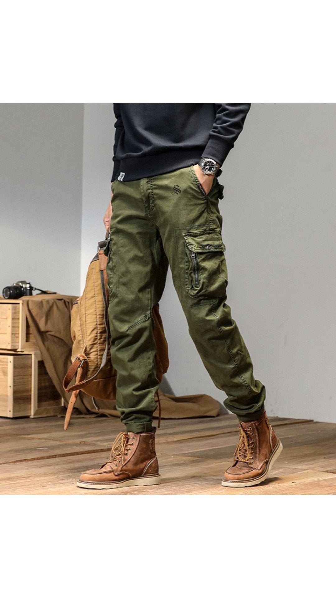 Qaban 9 - Cargo Pants for Men - Sarman Fashion - Wholesale Clothing Fashion Brand for Men from Canada