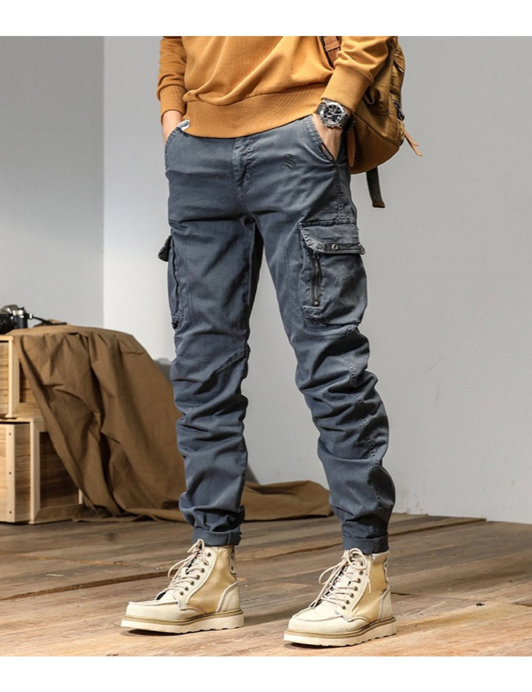 Qaban 9 - Cargo Pants for Men - Sarman Fashion - Wholesale Clothing Fashion Brand for Men from Canada