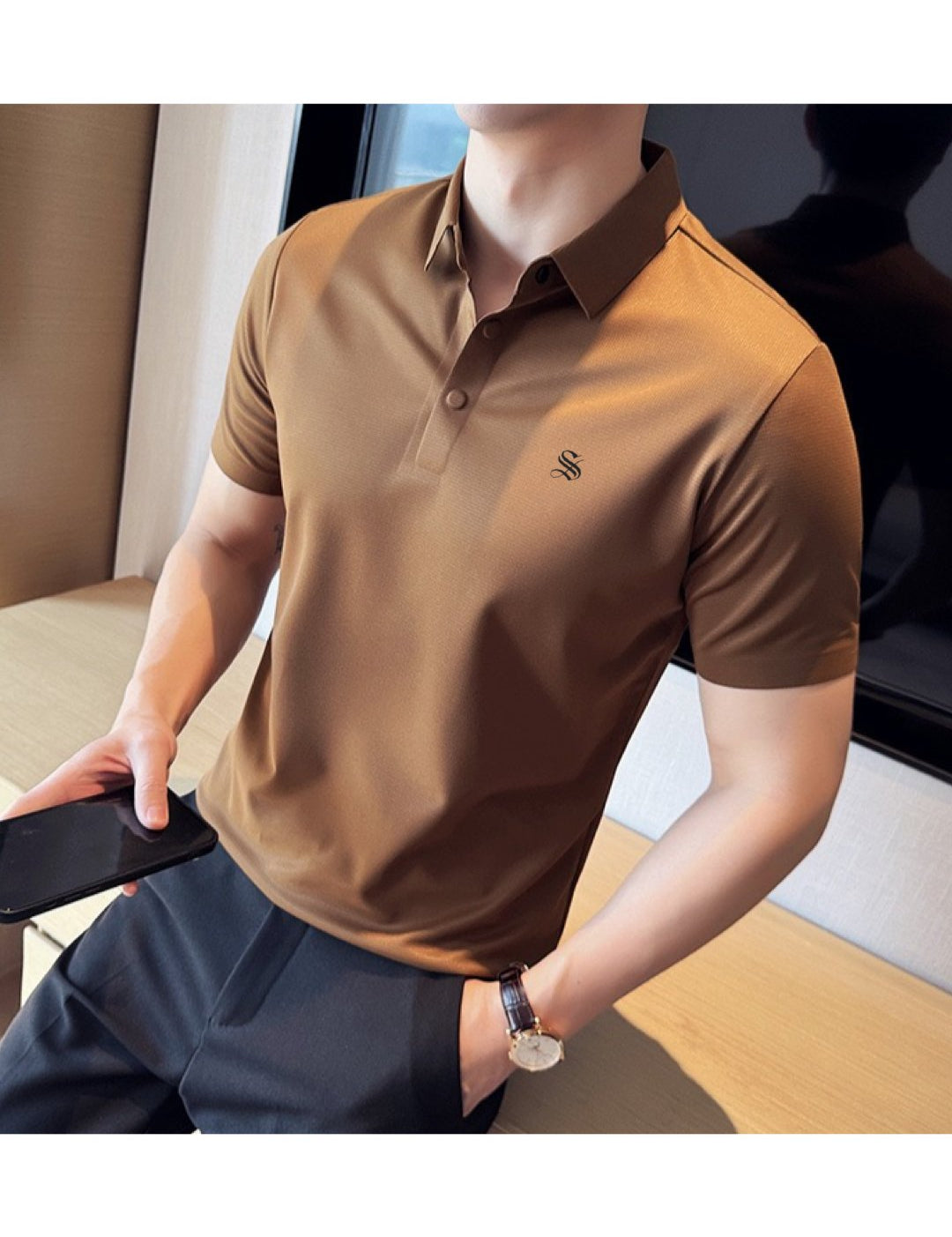 Quznitcha - Polo Shirt for Men - Sarman Fashion - Wholesale Clothing Fashion Brand for Men from Canada