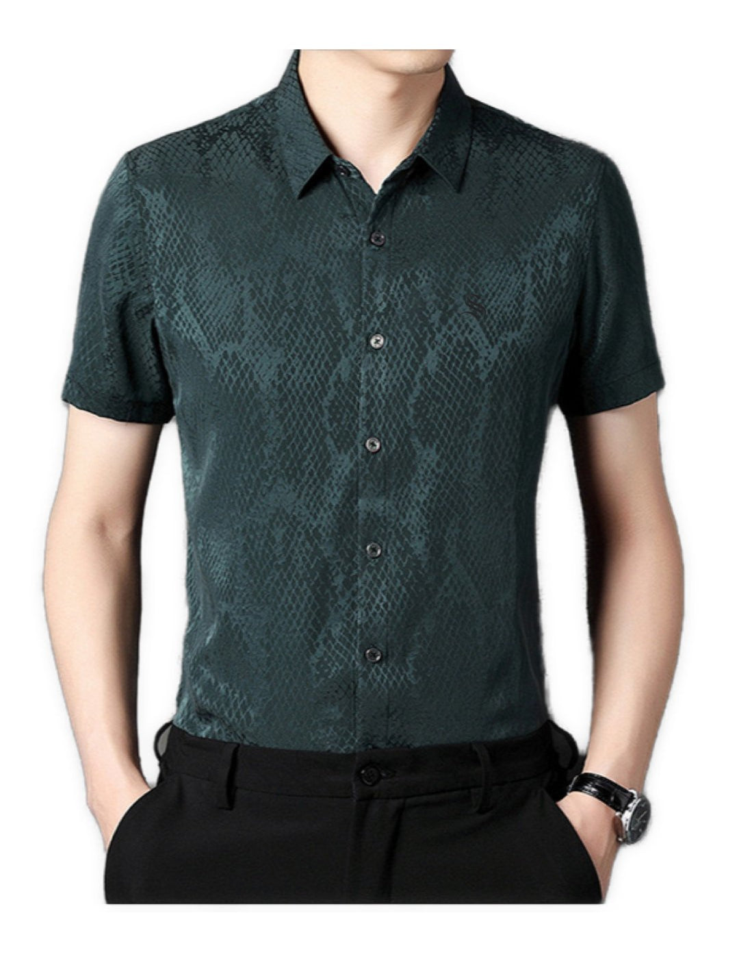 Rezina - Short Sleeves Shirt for Men - Sarman Fashion - Wholesale Clothing Fashion Brand for Men from Canada