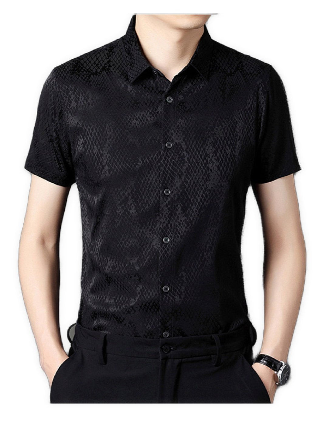 Rezina - Short Sleeves Shirt for Men - Sarman Fashion - Wholesale Clothing Fashion Brand for Men from Canada