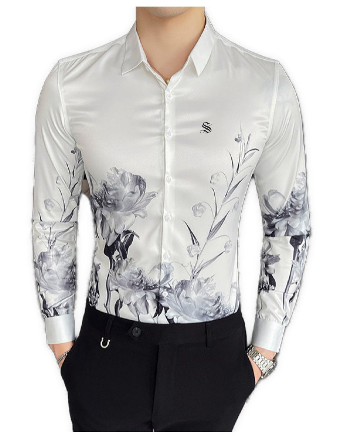 Ridizk - Long Sleeves Shirt for Men - Sarman Fashion - Wholesale Clothing Fashion Brand for Men from Canada