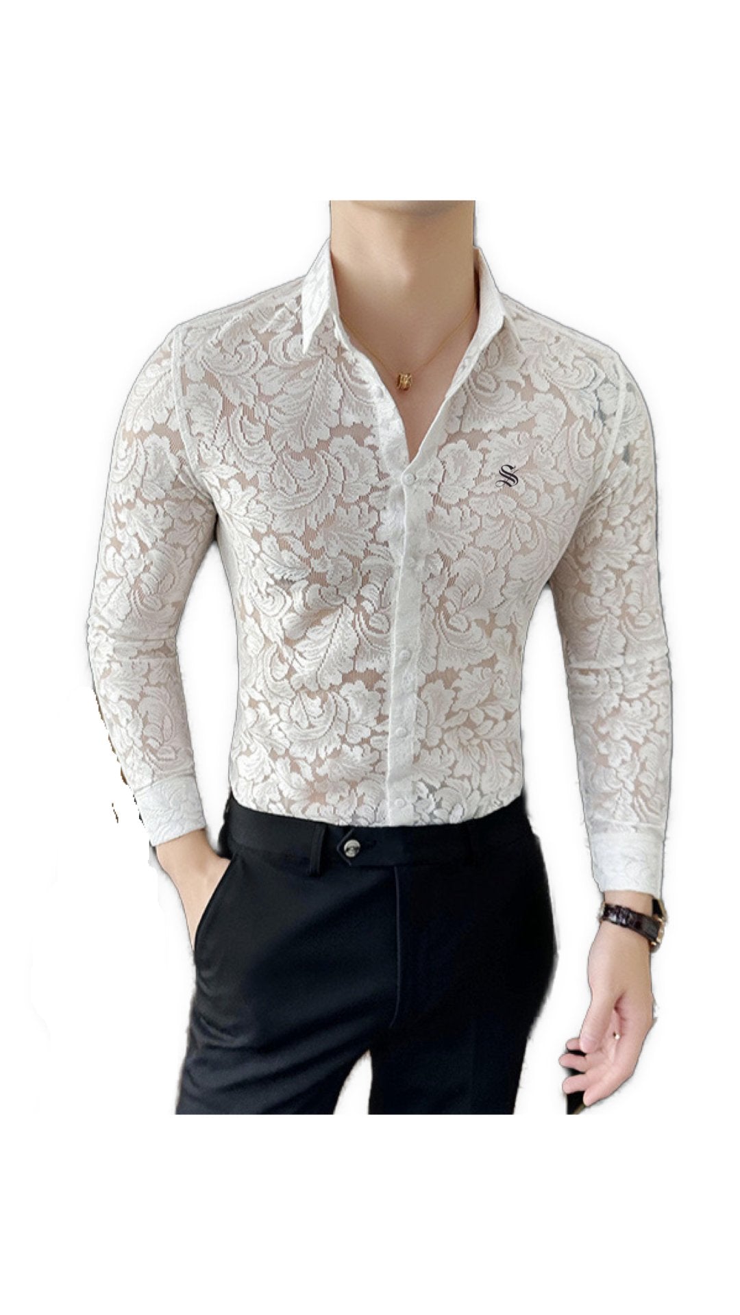 RTIUJ - Long Sleeves Shirt for Men - Sarman Fashion - Wholesale Clothing Fashion Brand for Men from Canada