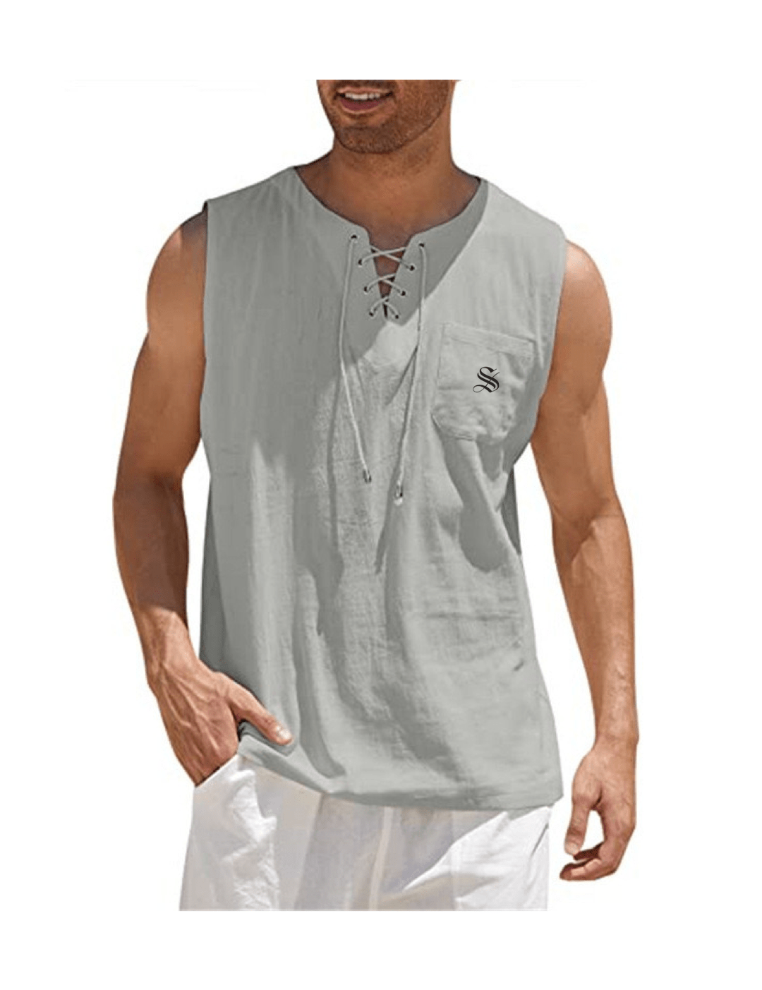 SKips - Tank Top for Men - Sarman Fashion - Wholesale Clothing Fashion Brand for Men from Canada