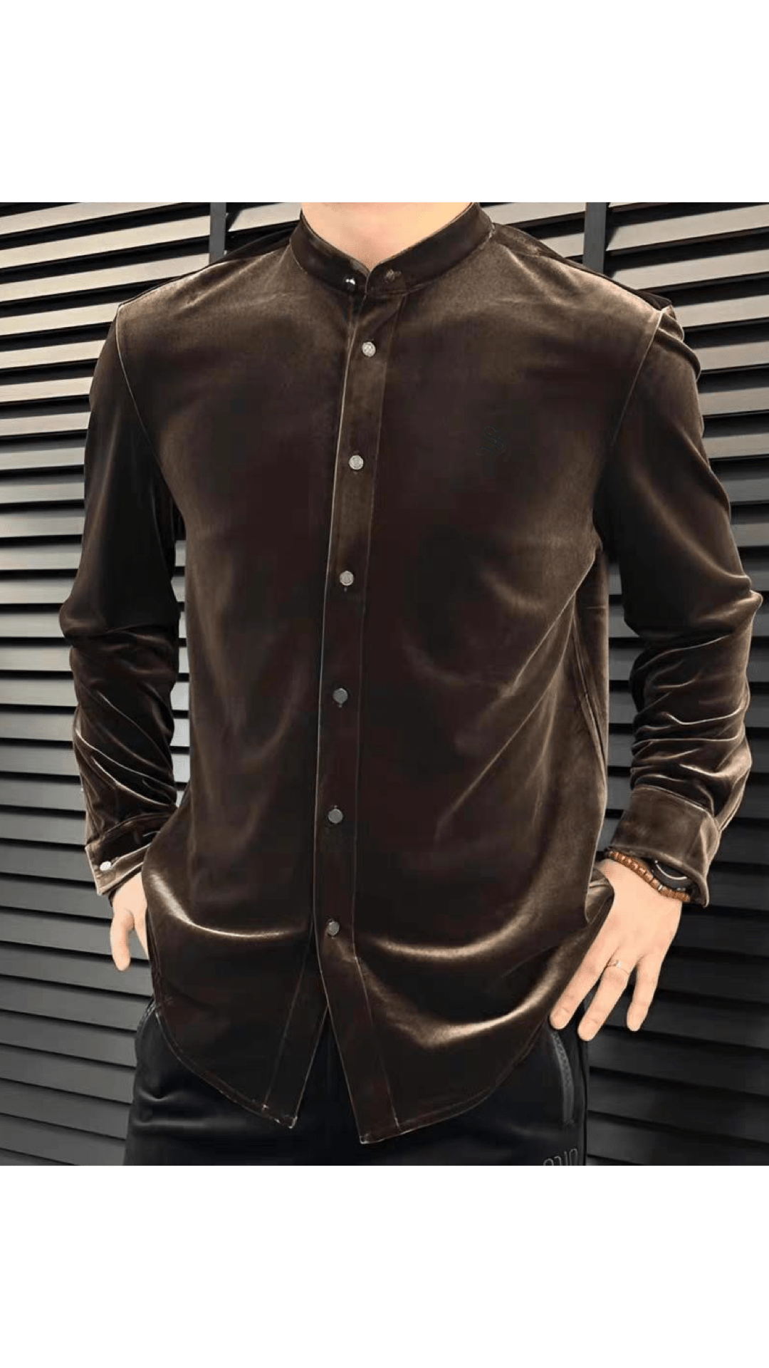 Smu 2 - Velvet Shirt for Men - Sarman Fashion - Wholesale Clothing Fashion Brand for Men from Canada