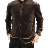 Smu 2 - Velvet Shirt for Men - Sarman Fashion - Wholesale Clothing Fashion Brand for Men from Canada