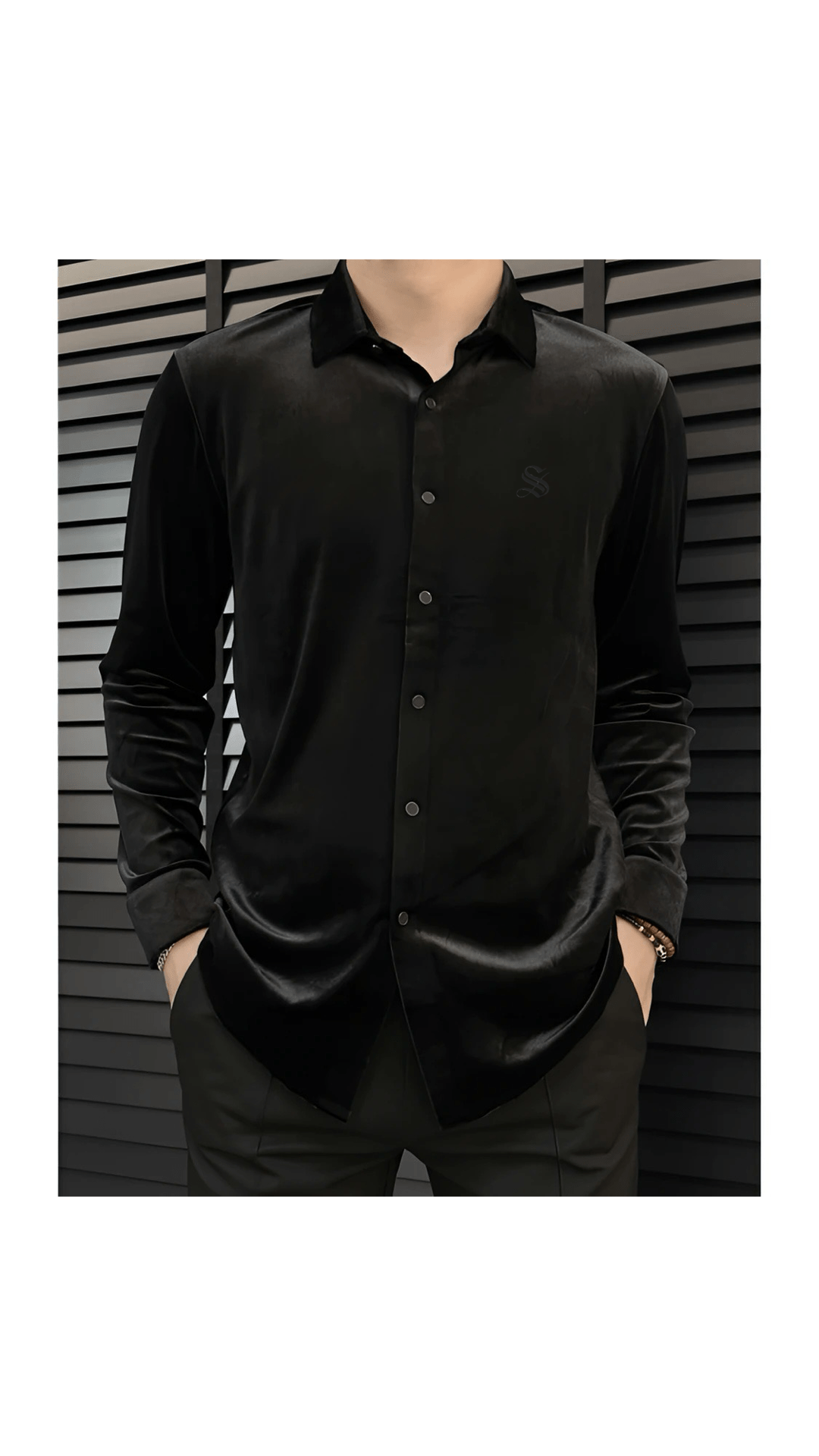 Smu - Velvet Shirt for Men - Sarman Fashion - Wholesale Clothing Fashion Brand for Men from Canada