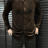 Smu - Velvet Shirt for Men - Sarman Fashion - Wholesale Clothing Fashion Brand for Men from Canada