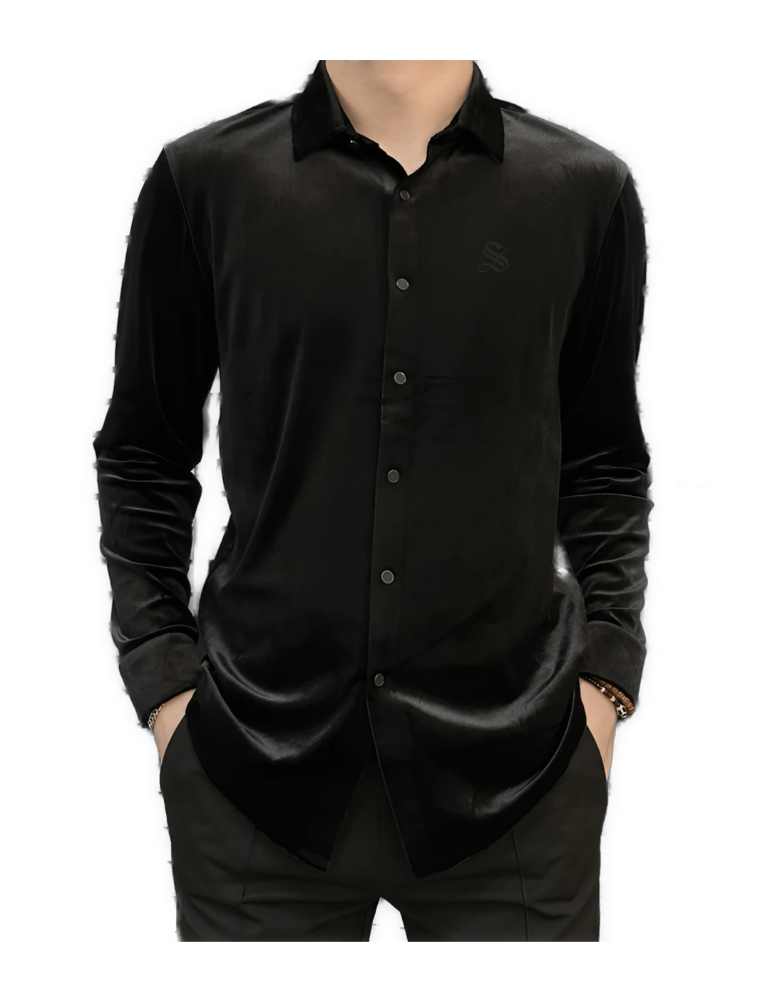 Smu - Velvet Shirt for Men - Sarman Fashion - Wholesale Clothing Fashion Brand for Men from Canada