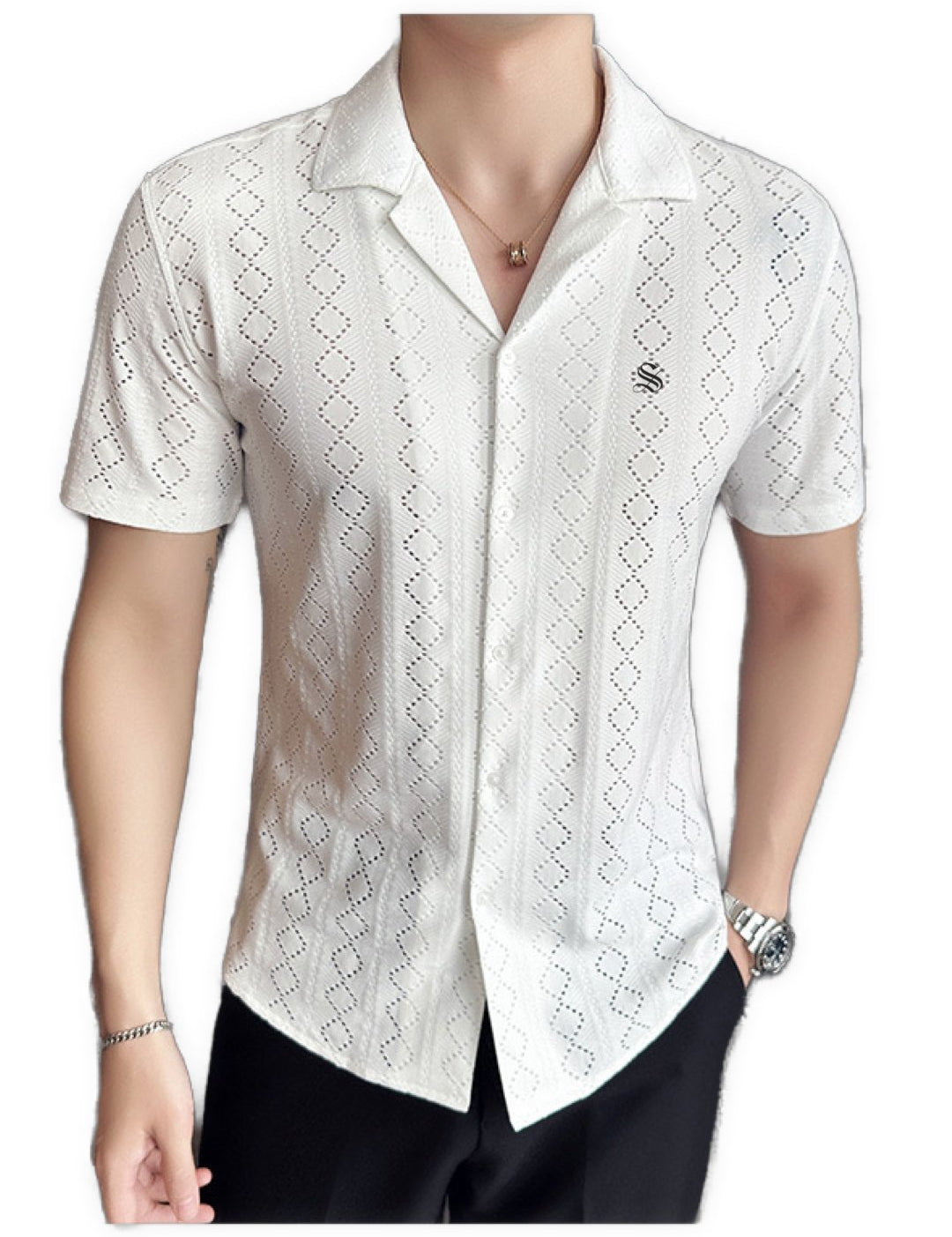 SumEum - Short Sleeves Shirt for Men - Sarman Fashion - Wholesale Clothing Fashion Brand for Men from Canada