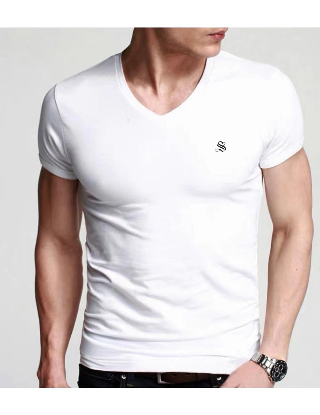 SummerVice 2 - V-Neck T-Shirt for Men - Sarman Fashion - Wholesale Clothing Fashion Brand for Men from Canada