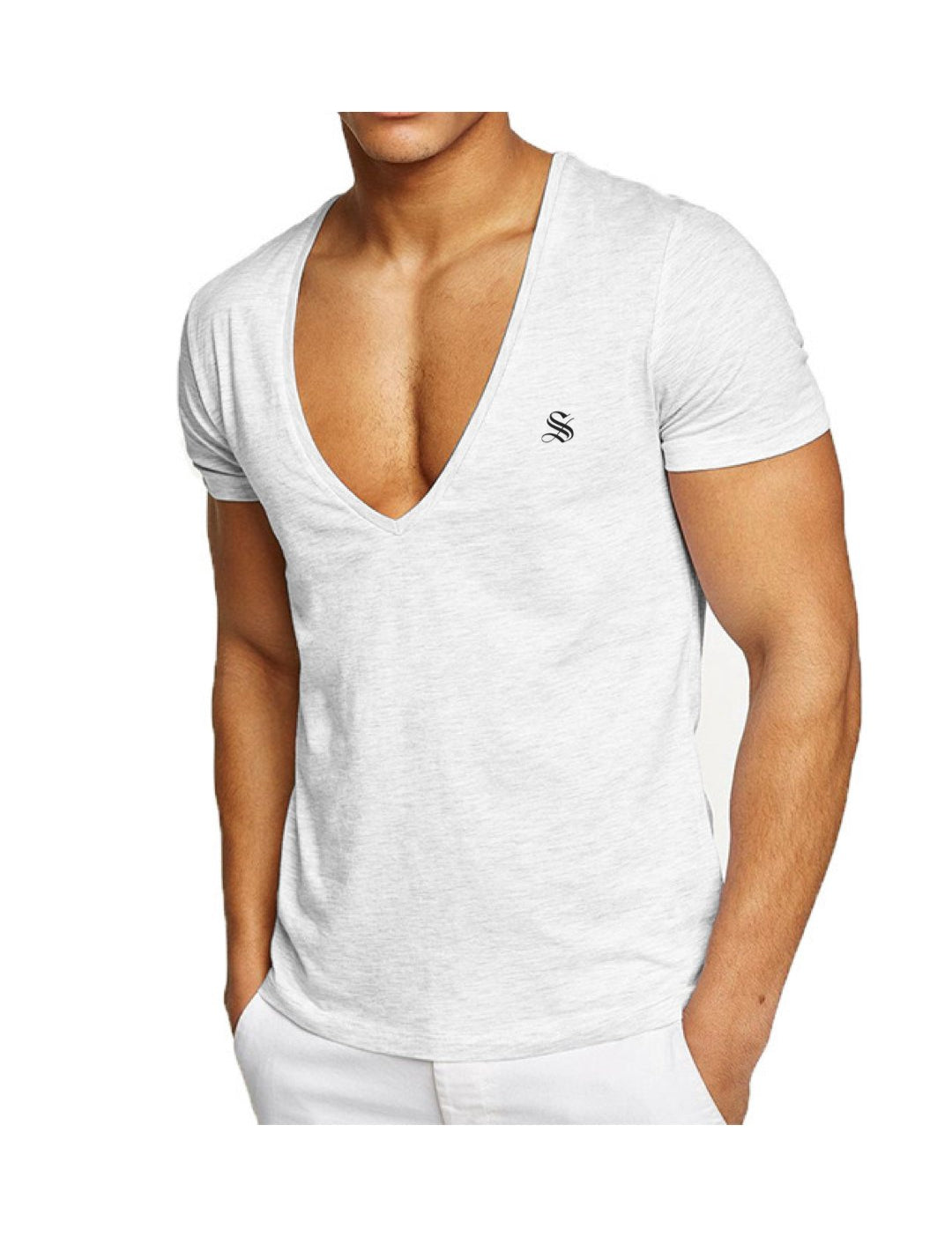 SummerVice - V-Neck T-Shirt for Men - Sarman Fashion - Wholesale Clothing Fashion Brand for Men from Canada