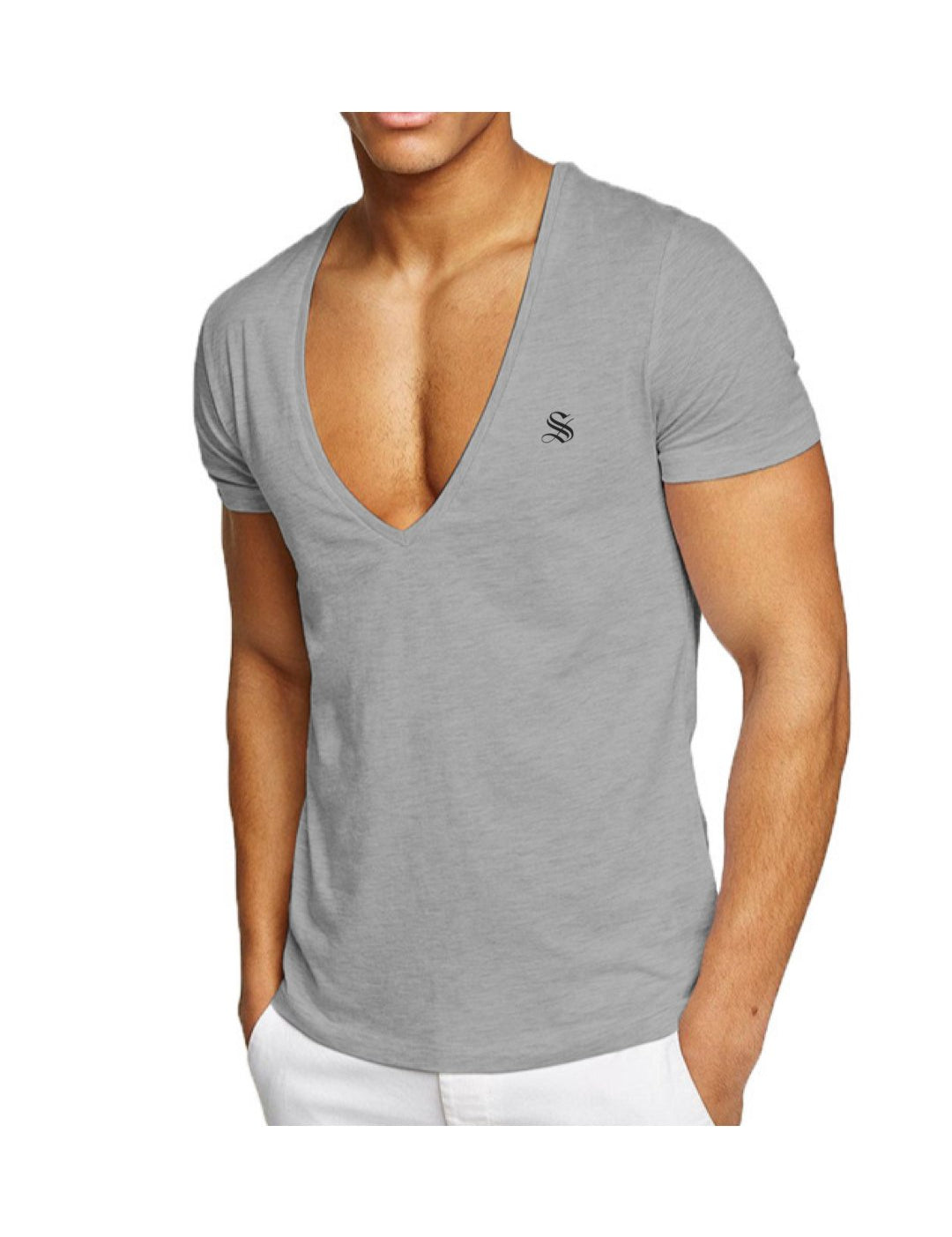 SummerVice - V-Neck T-Shirt for Men - Sarman Fashion - Wholesale Clothing Fashion Brand for Men from Canada