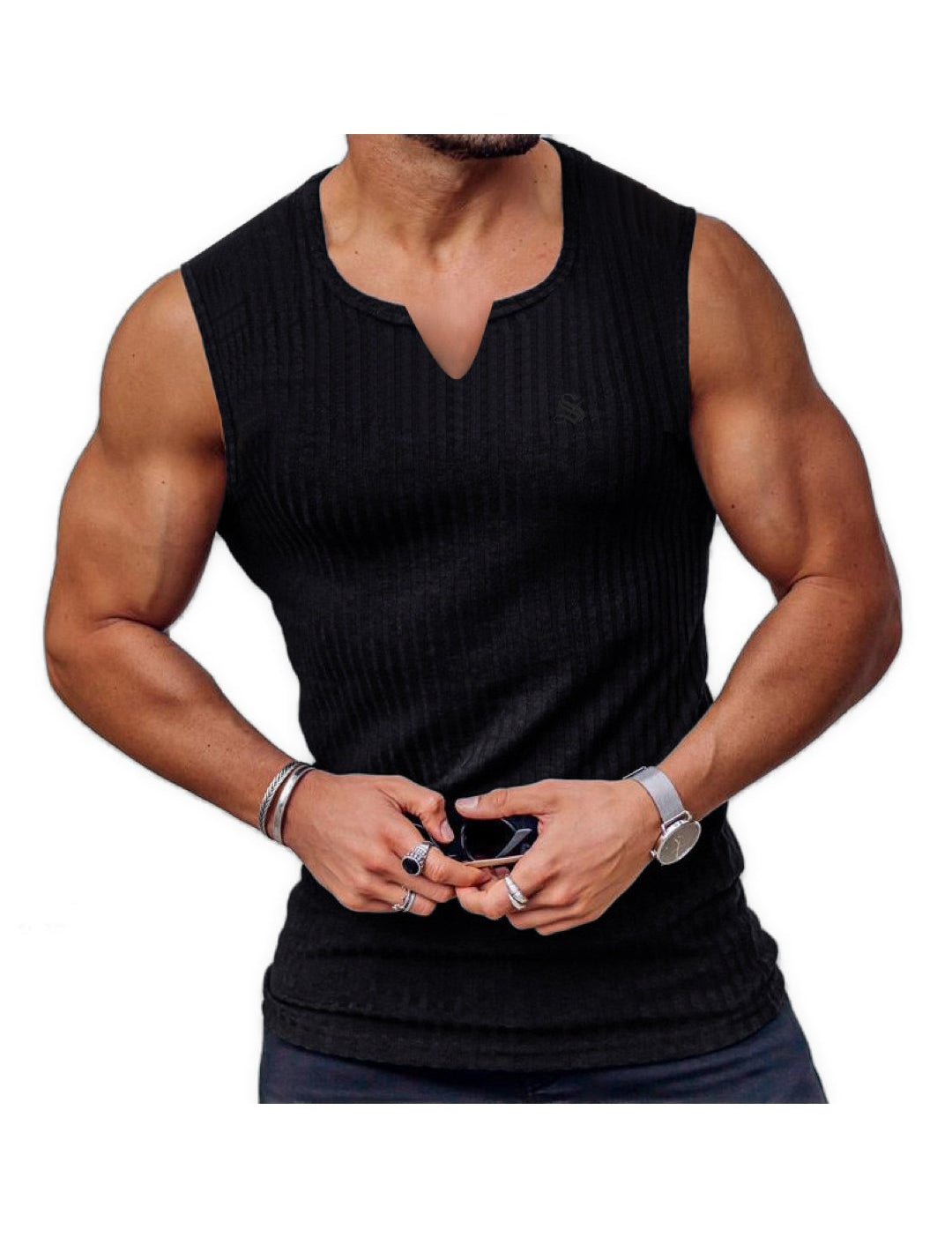 TP 77 - Tank Top for Men - Sarman Fashion - Wholesale Clothing Fashion Brand for Men from Canada