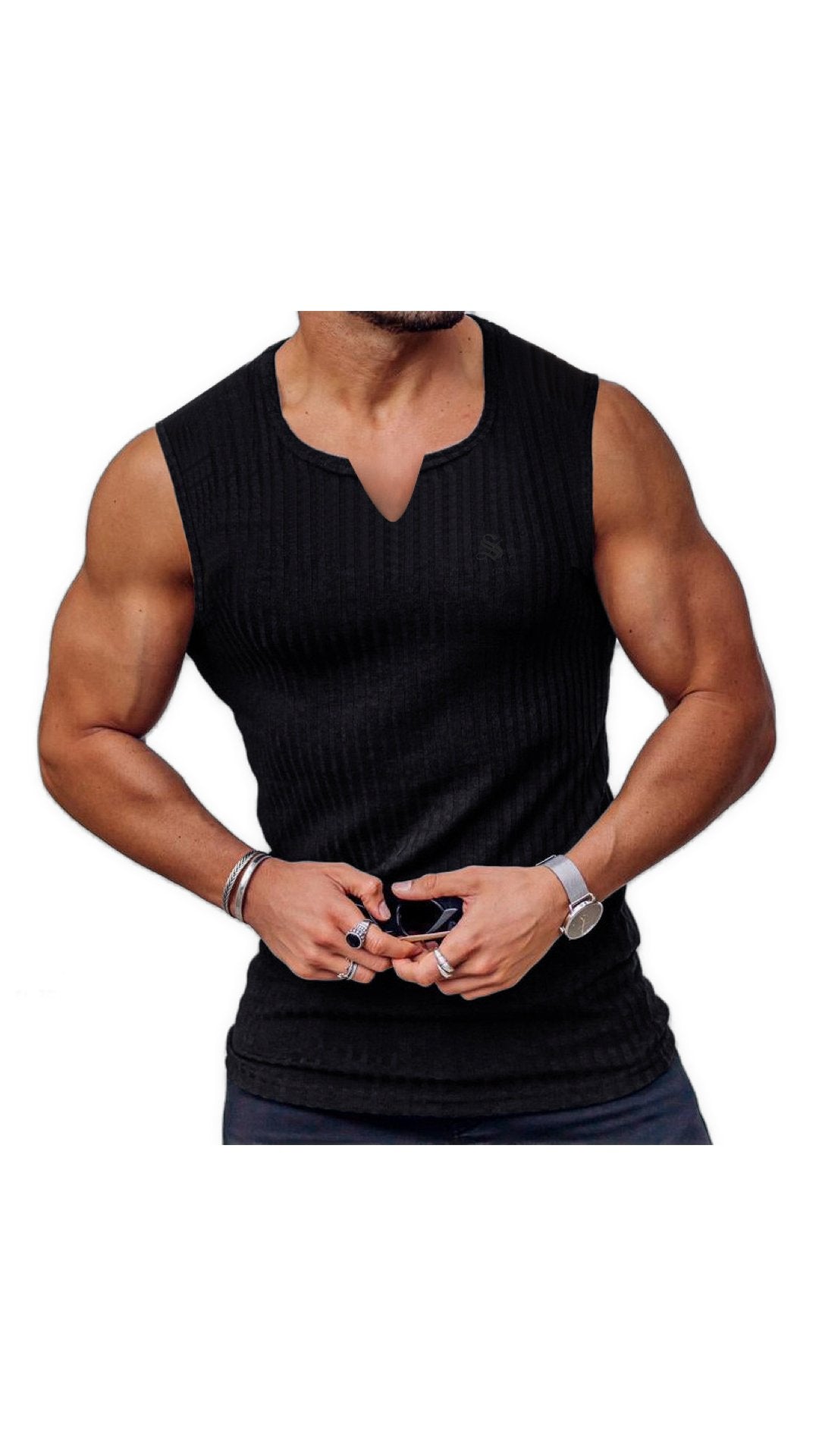 TP 77 - Tank Top for Men - Sarman Fashion - Wholesale Clothing Fashion Brand for Men from Canada