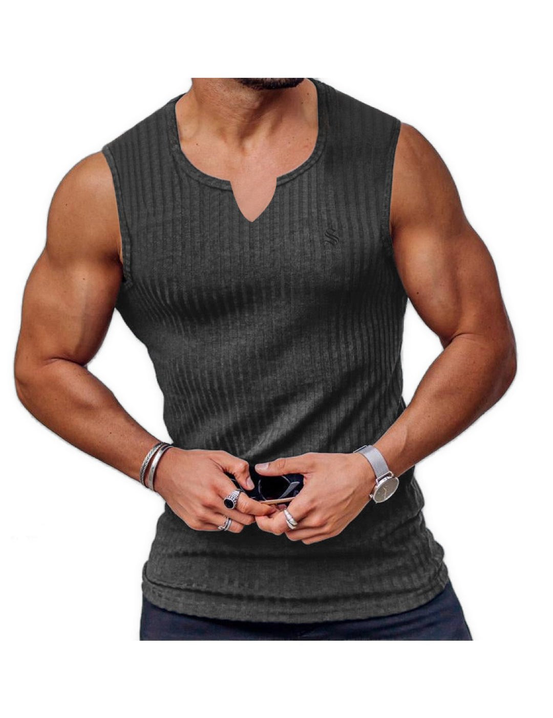 TP 77 - Tank Top for Men - Sarman Fashion - Wholesale Clothing Fashion Brand for Men from Canada