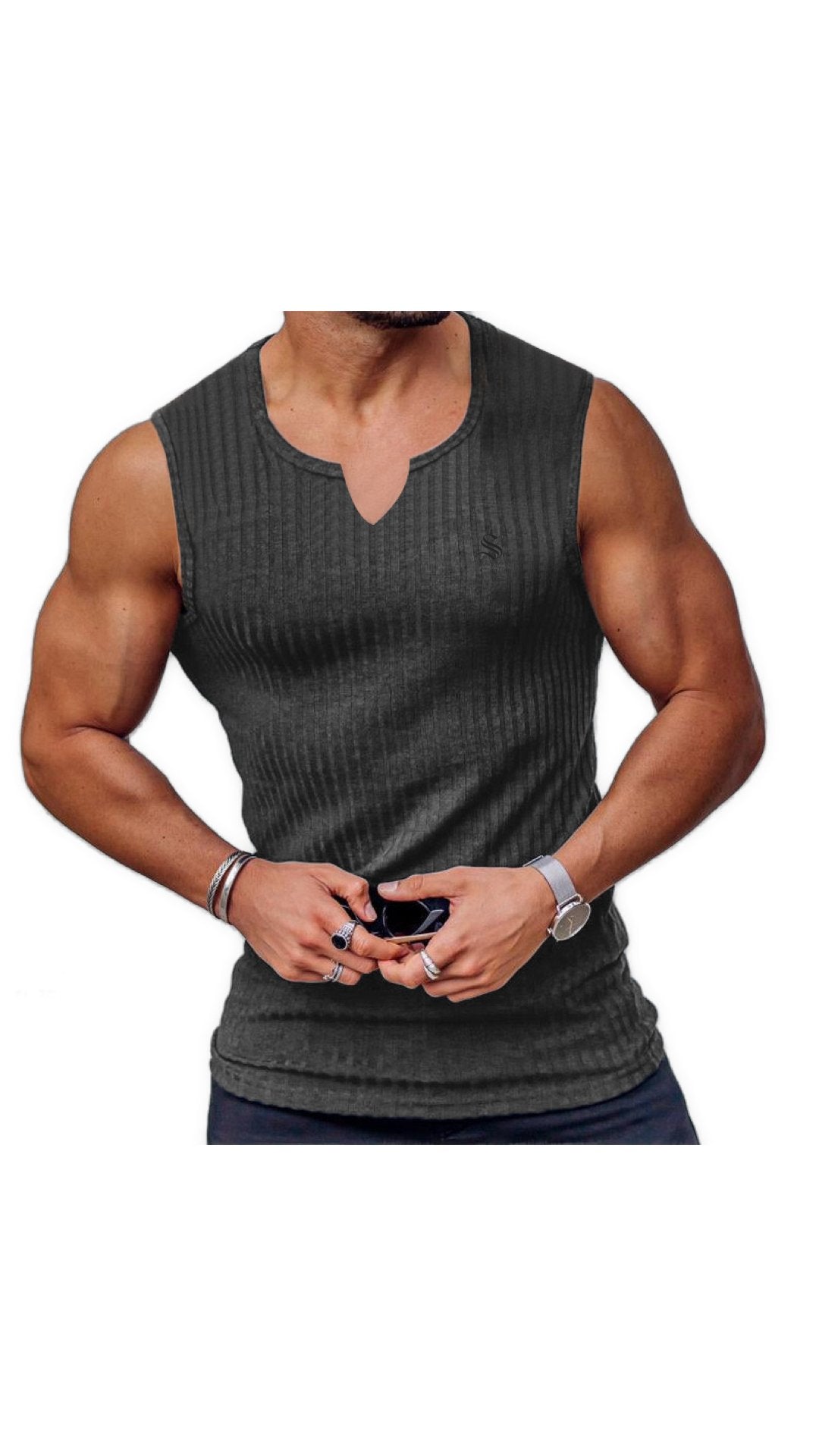 TP 77 - Tank Top for Men - Sarman Fashion - Wholesale Clothing Fashion Brand for Men from Canada