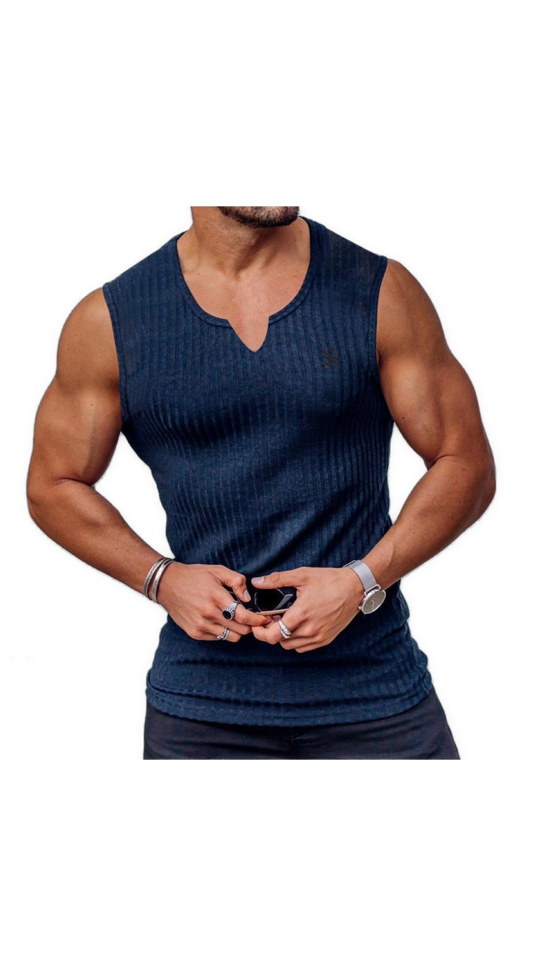 TP 77 - Tank Top for Men - Sarman Fashion - Wholesale Clothing Fashion Brand for Men from Canada